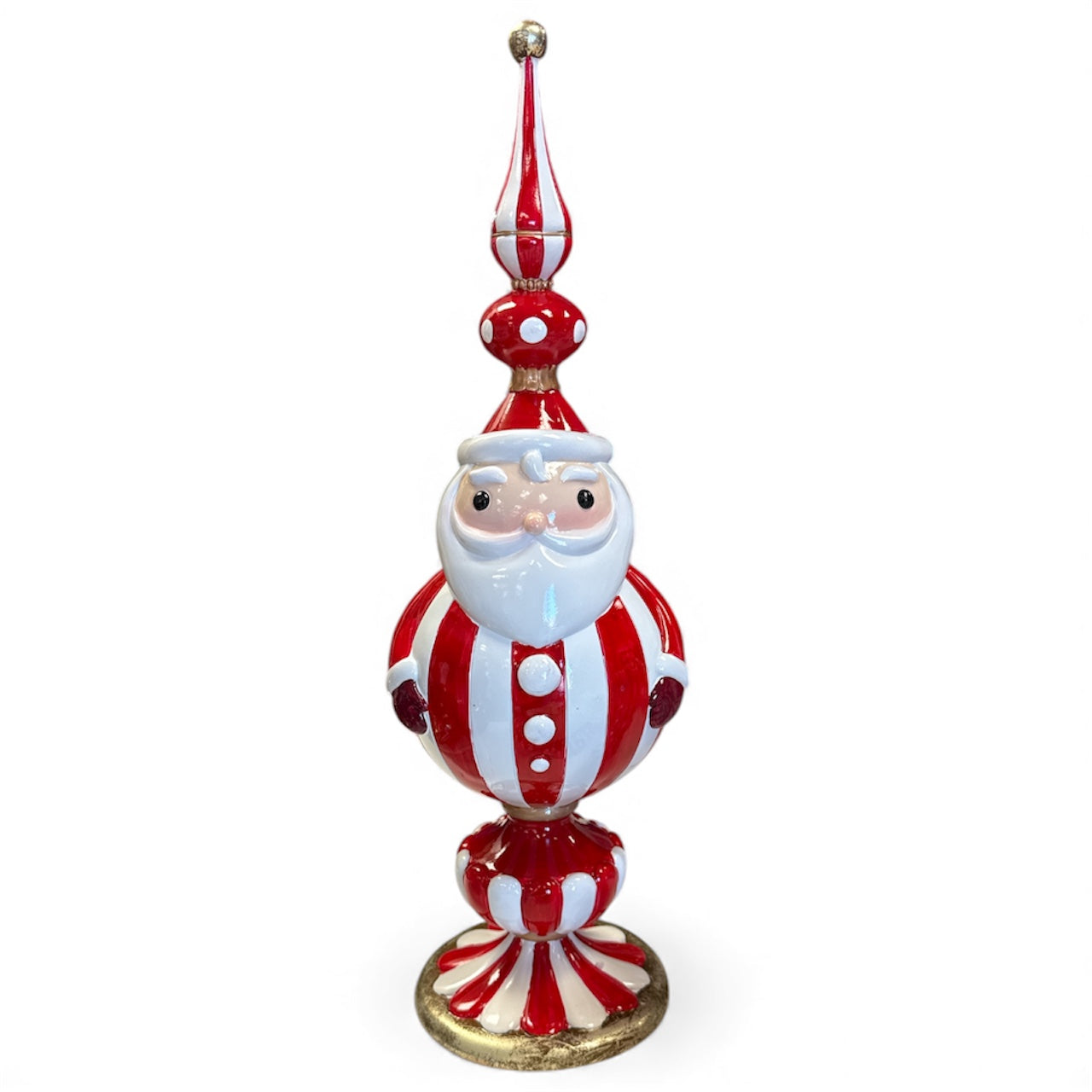 18" Peppermint Santa Finial-540 Holiday/Seasonal-Simply Stylish Boutique-Simply Stylish Boutique | Women’s & Kid’s Fashion | Paducah, KY