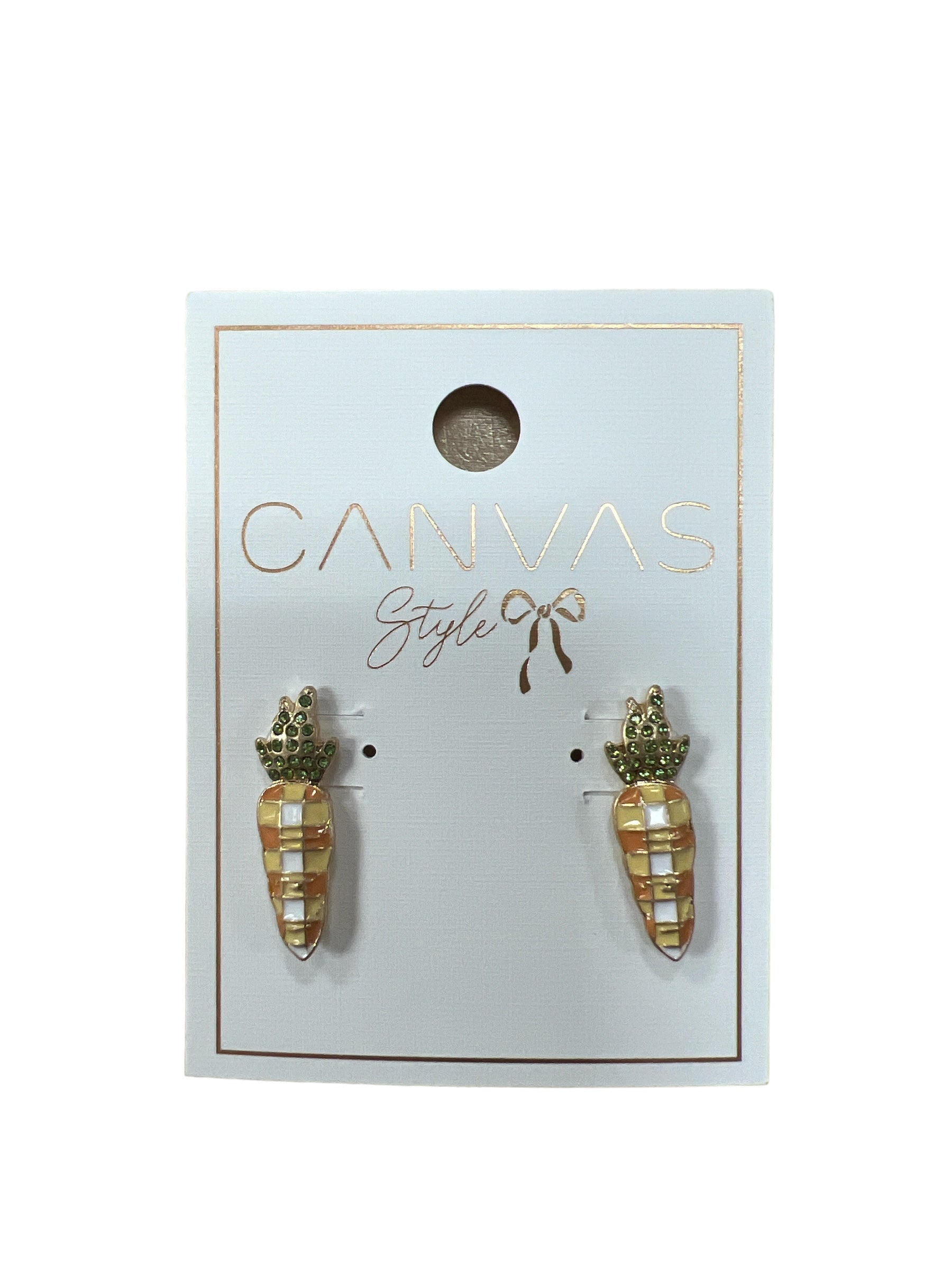 Carrot Stud Earrings-410 Jewelry-Simply Stylish Boutique-Simply Stylish Boutique | Women’s & Kid’s Fashion | Paducah, KY