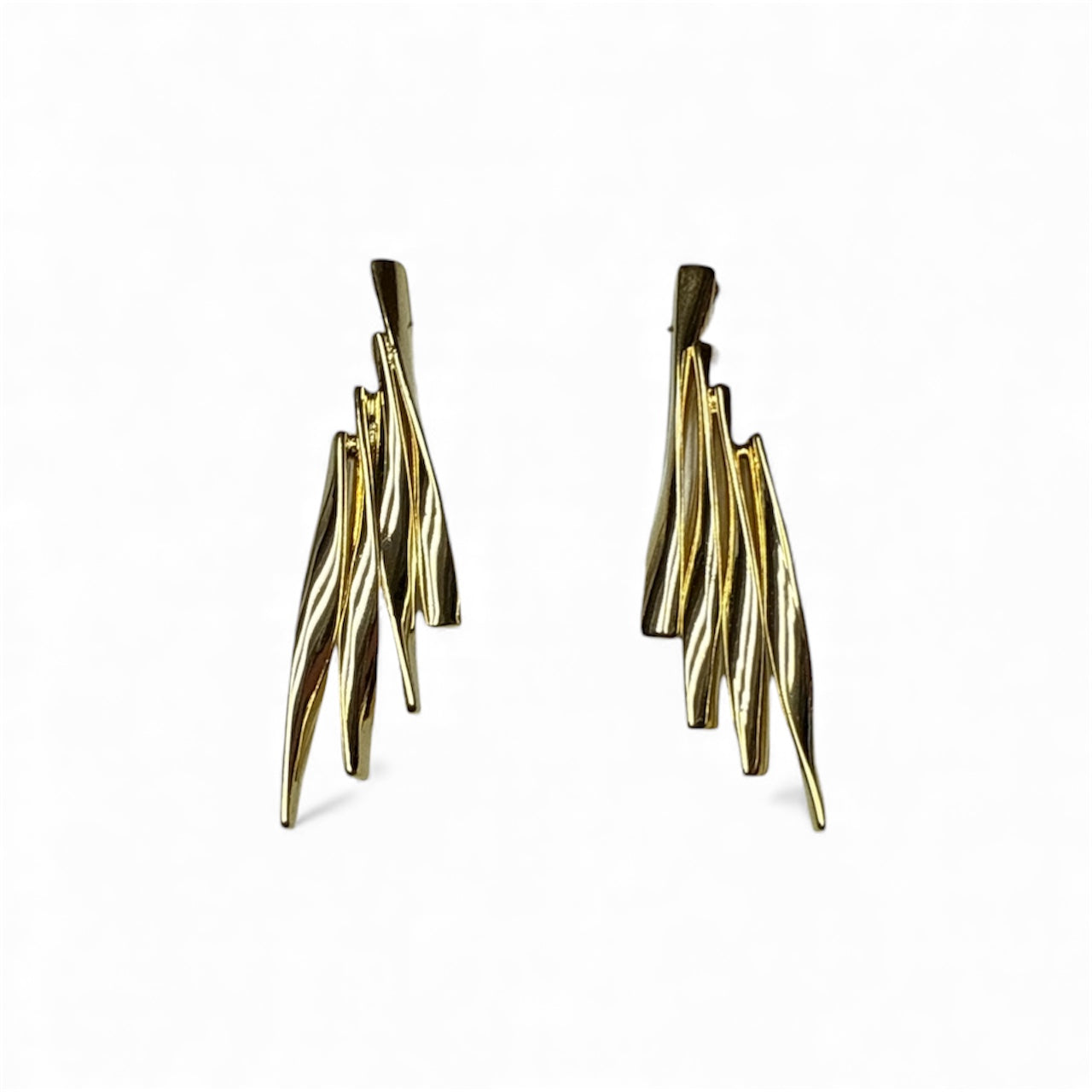 Gold Wavy Bar Earrings-410 Jewelry-Simply Stylish Boutique-Simply Stylish Boutique | Women’s & Kid’s Fashion | Paducah, KY