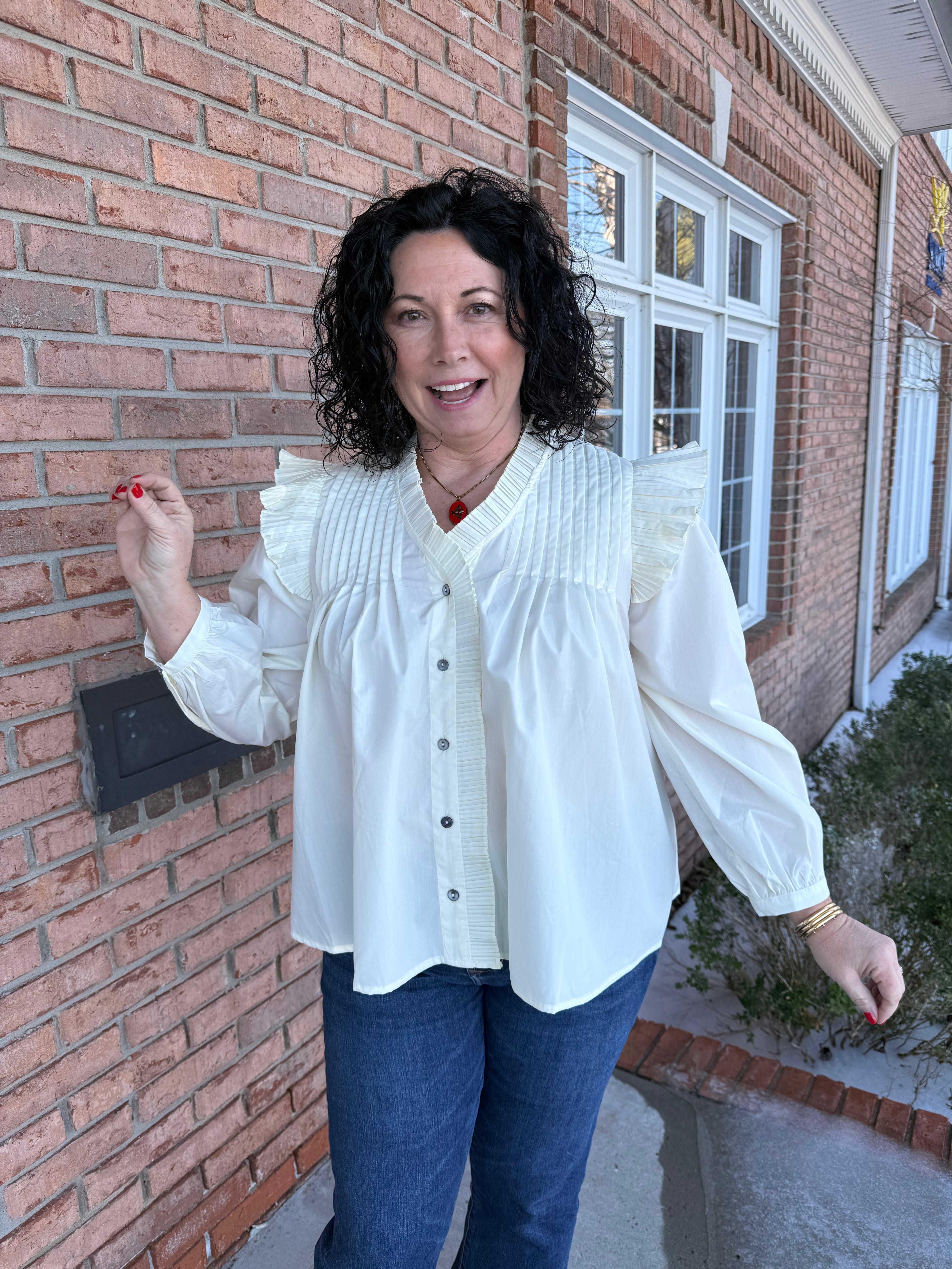 Evelyn Top-120 Casual Tops & Tees-Simply Stylish boutique-Simply Stylish Boutique | Women’s & Kid’s Fashion | Paducah, KY