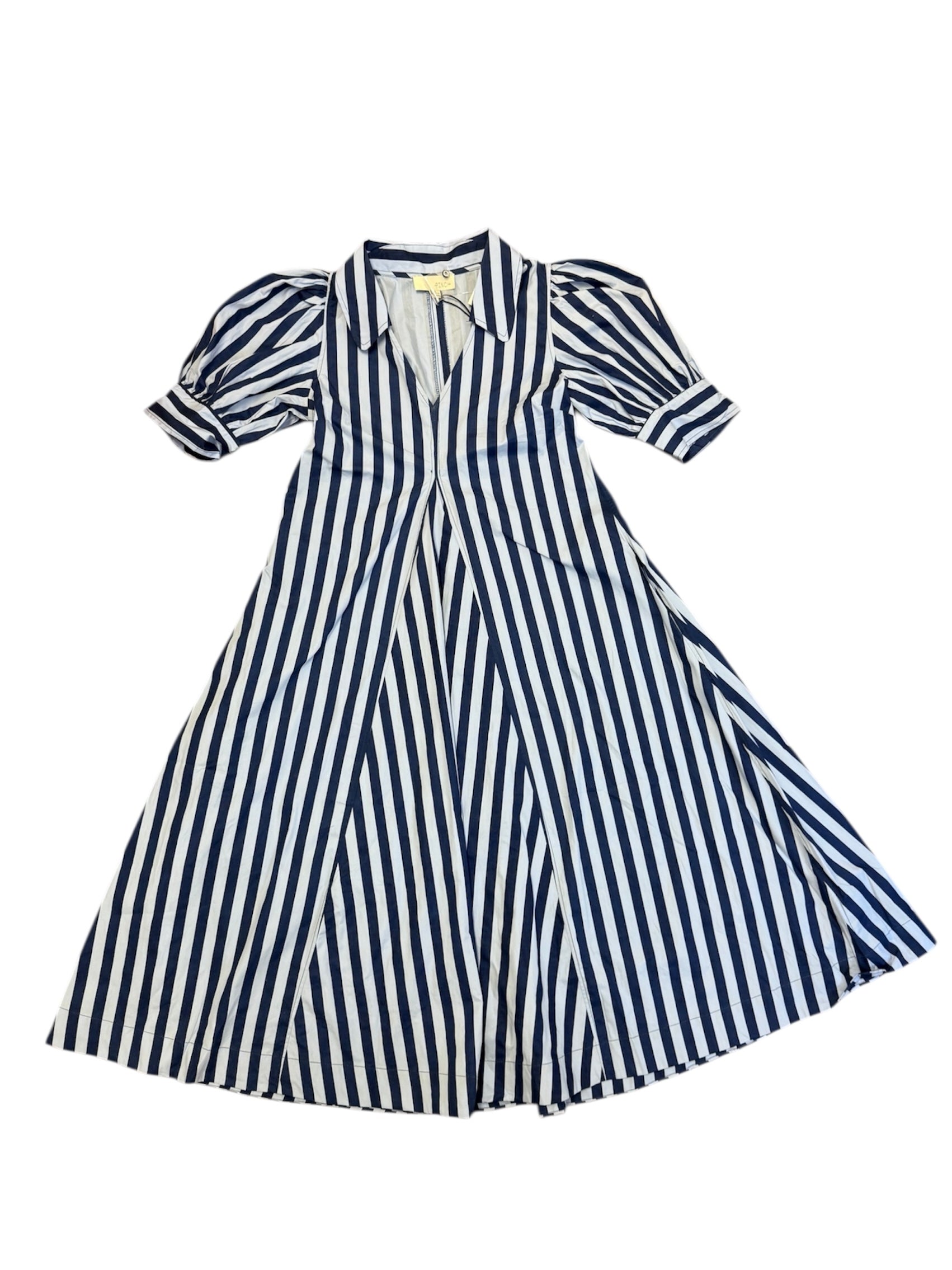 Harbor Stripes Midi Dress