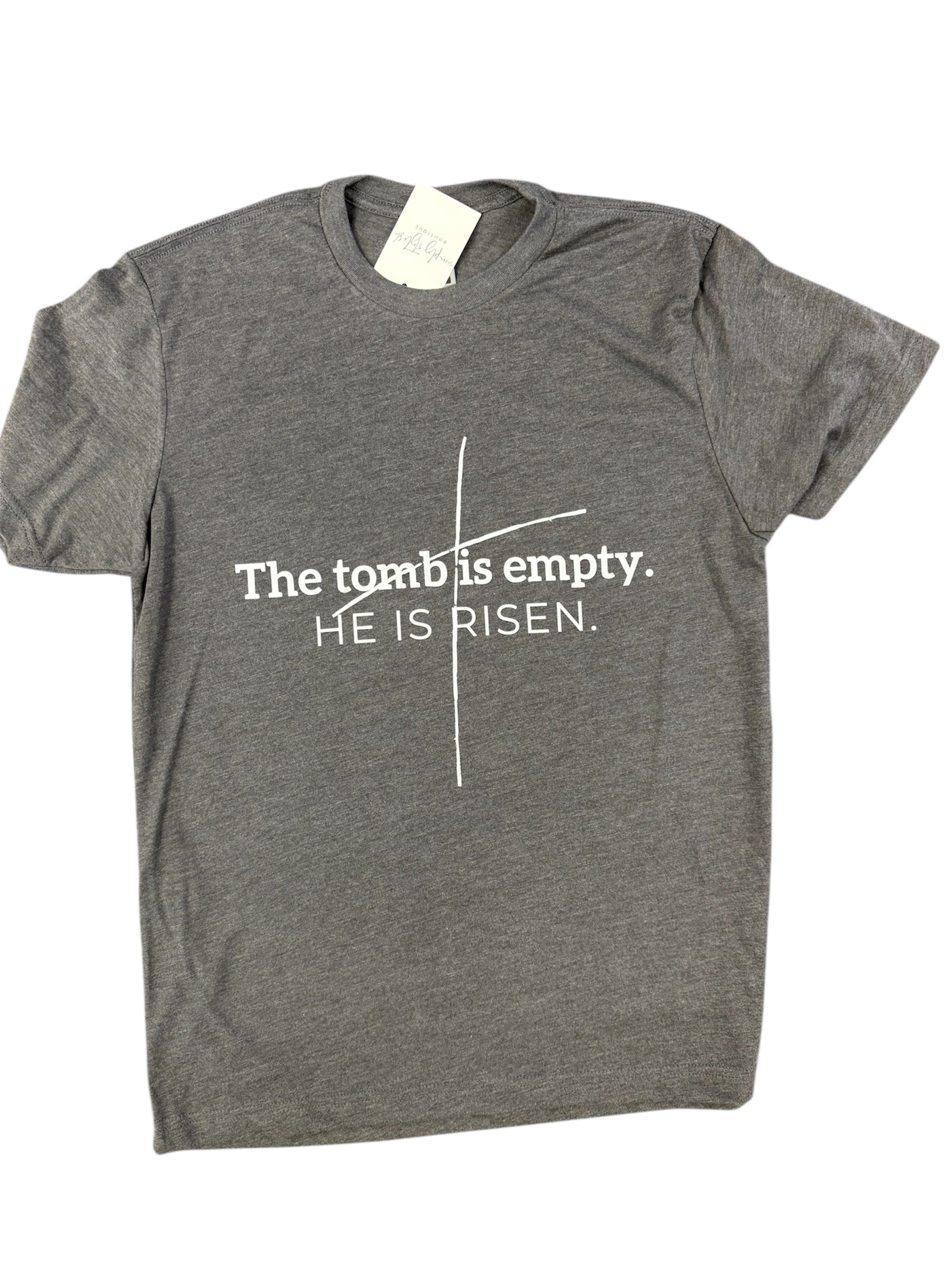 The Tomb Is Empty Tee-110 Graphic Tee-Simply Stylish Boutique-Simply Stylish Boutique | Women’s & Kid’s Fashion | Paducah, KY