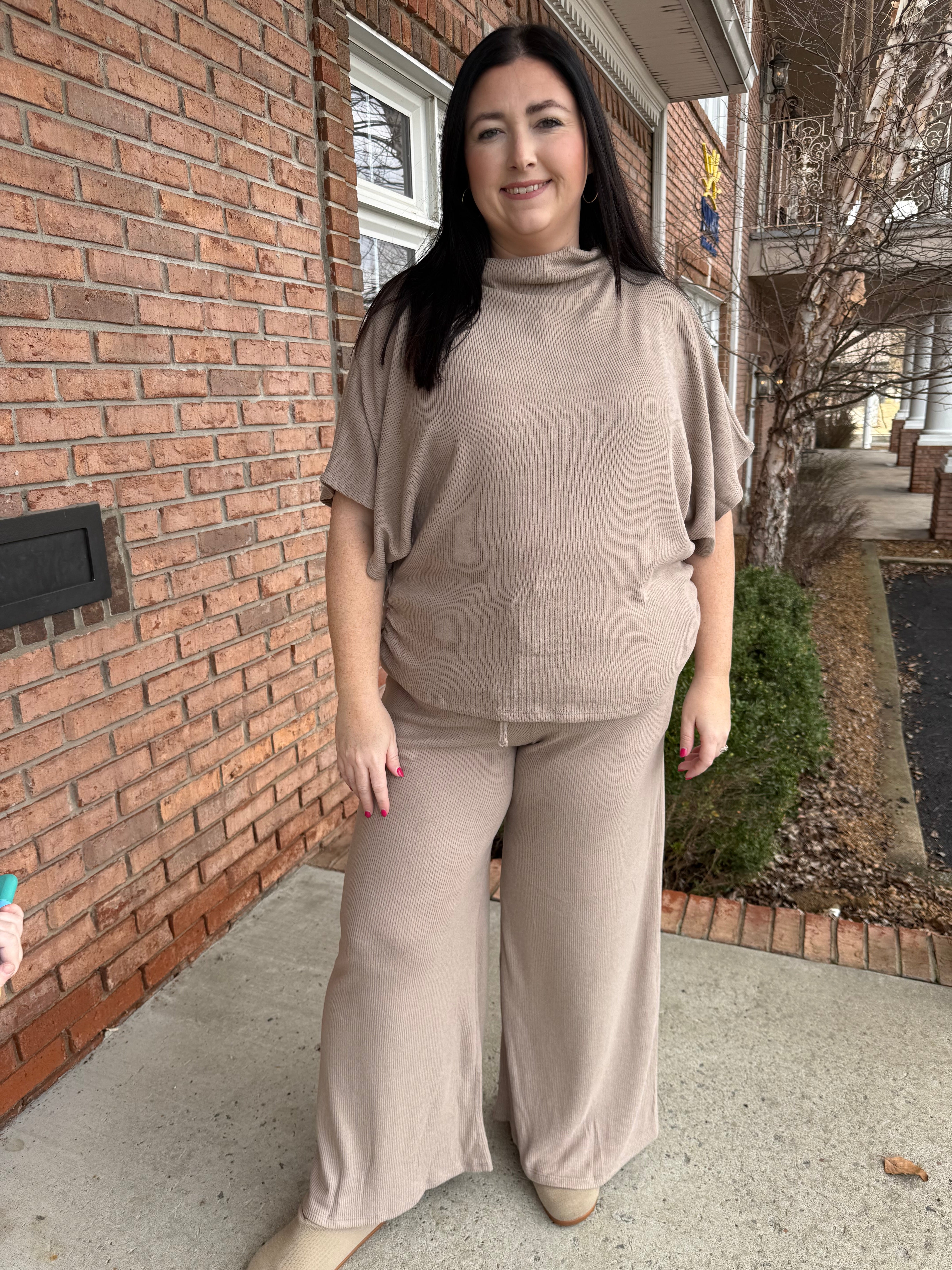 Soft Touch Side Ruched Top-120 Casual Tops & Tees-Simply Stylish Boutique-Simply Stylish Boutique | Women’s & Kid’s Fashion | Paducah, KY