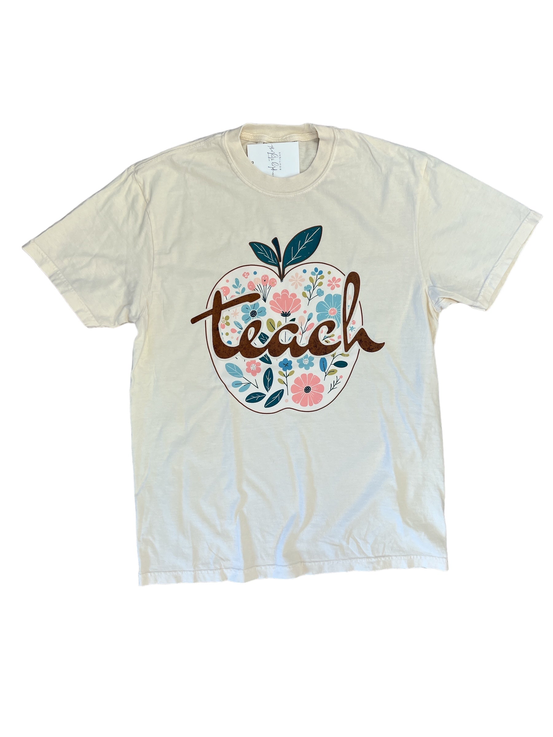 Teach Apple Tee-110 Graphic Tee-Simply Stylish Boutique-Simply Stylish Boutique | Women’s & Kid’s Fashion | Paducah, KY