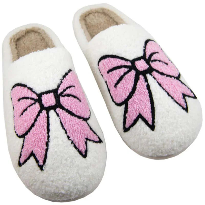 Pink Bow Slippers-330 Intimates, Loungewear & PJs-katydid-Simply Stylish Boutique | Women’s & Kid’s Fashion | Paducah, KY