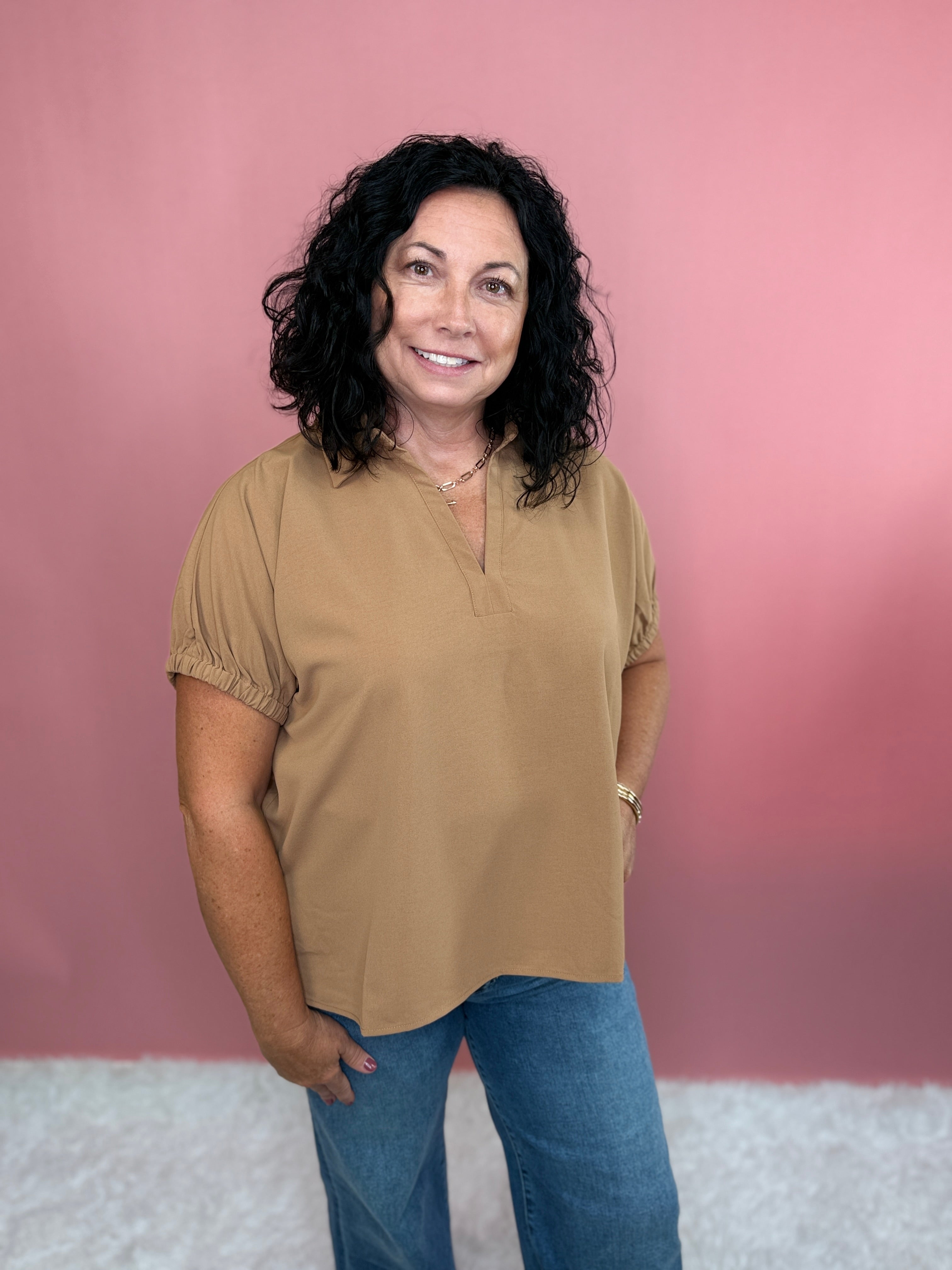 Desert Glow Top-130 Dressy Tops & Blouses-Simply Stylish Boutique-Simply Stylish Boutique | Women’s & Kid’s Fashion | Paducah, KY