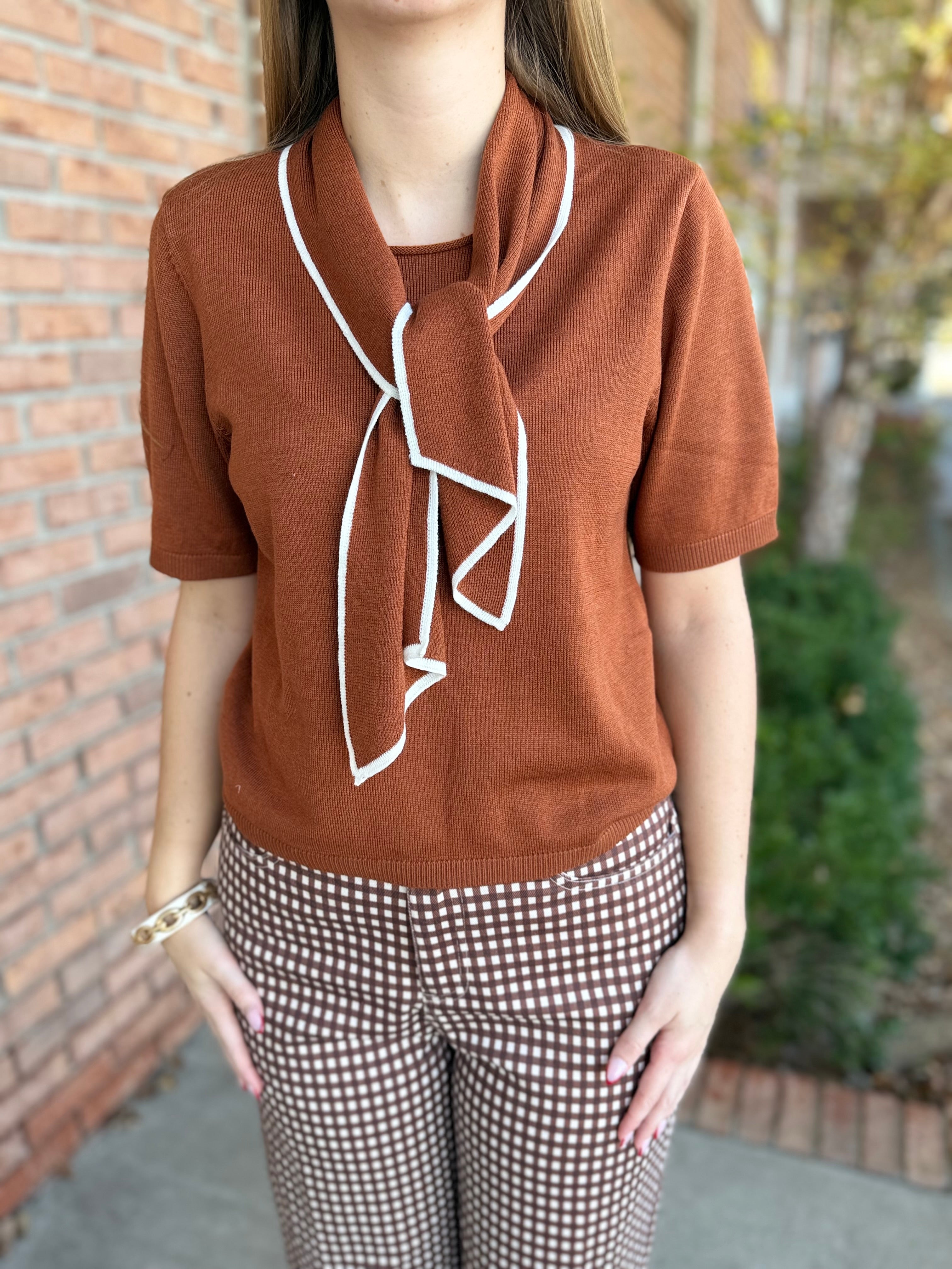 Tie It Together Knit Top-130 Dressy Tops & Blouses-Simply Stylish boutique-Simply Stylish Boutique | Women’s & Kid’s Fashion | Paducah, KY
