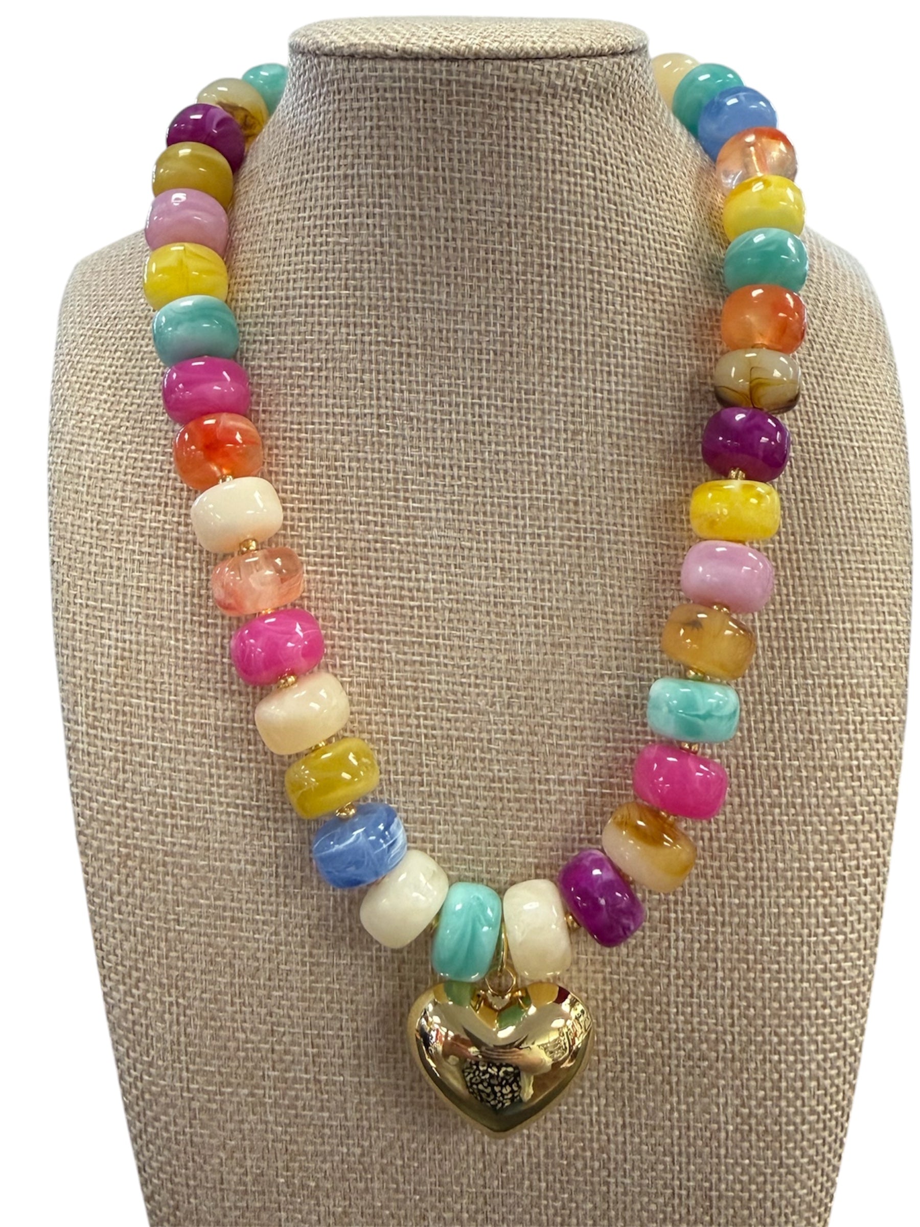 Heart of Color Necklace-410 Jewelry-Simply Stylish Boutique-Simply Stylish Boutique | Women’s & Kid’s Fashion | Paducah, KY