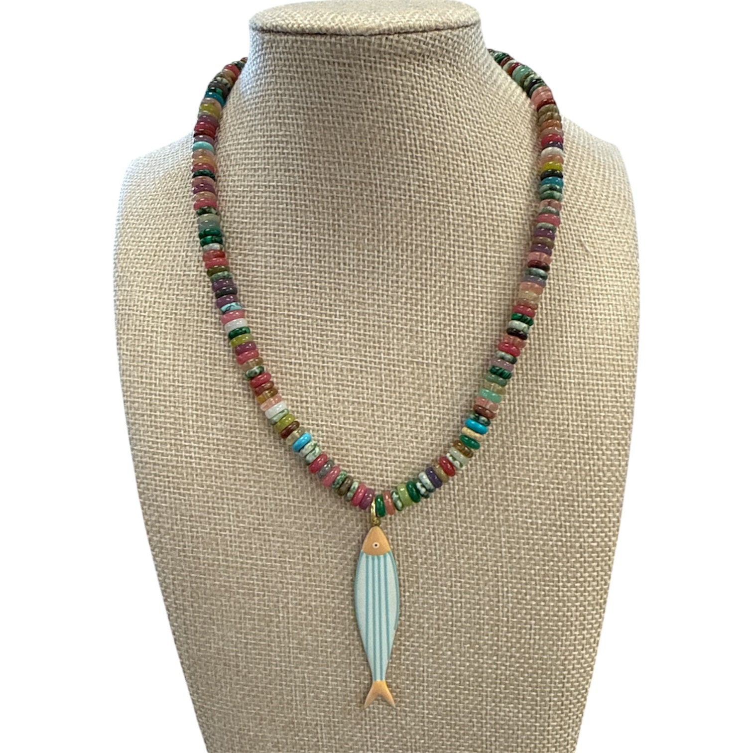 Coastal Rainbow Fish Necklace-410 Jewelry-Simply Stylish boutique-Simply Stylish Boutique | Women’s & Kid’s Fashion | Paducah, KY