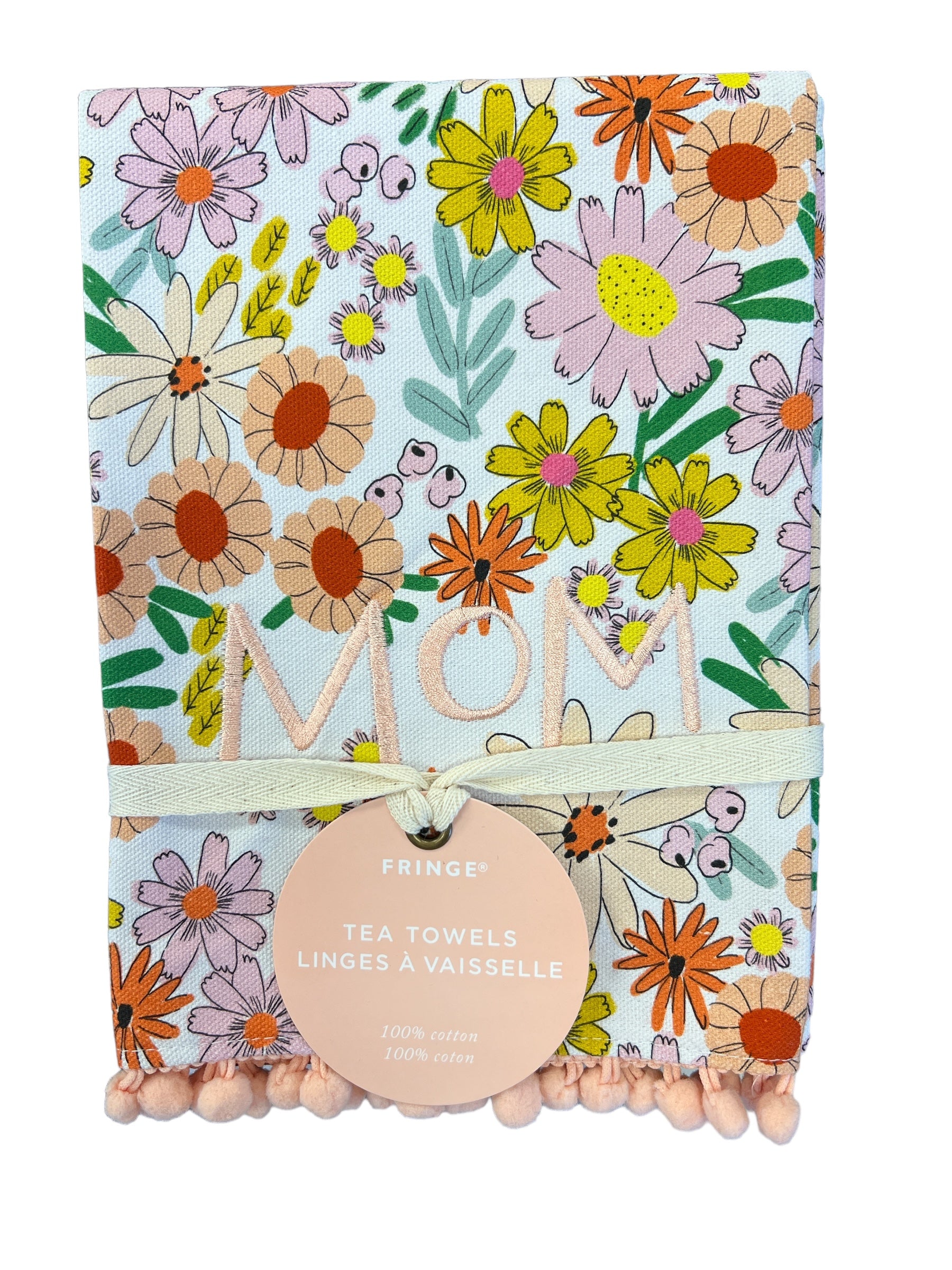 Best Mom Floral Tea Towel-510 General Gifts-Simply Stylish Boutique-Simply Stylish Boutique | Women’s & Kid’s Fashion | Paducah, KY