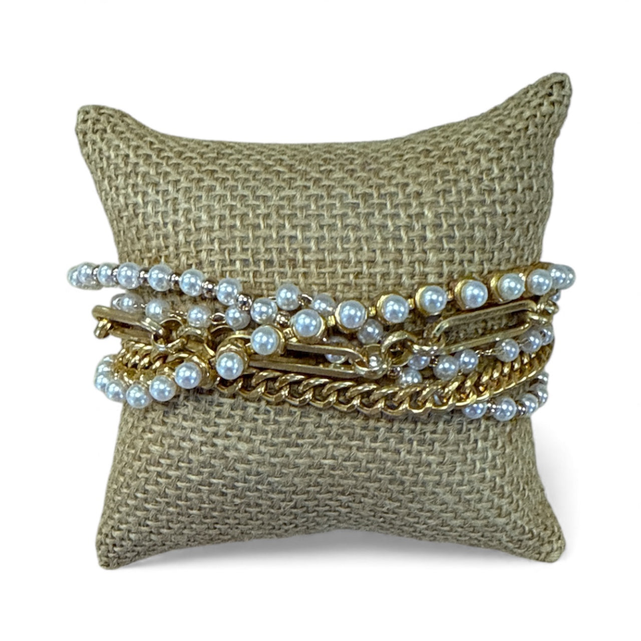 Vintage Gold/Cream Multi Bracelet-410 Jewelry-Simply Stylish Boutique-Simply Stylish Boutique | Women’s & Kid’s Fashion | Paducah, KY