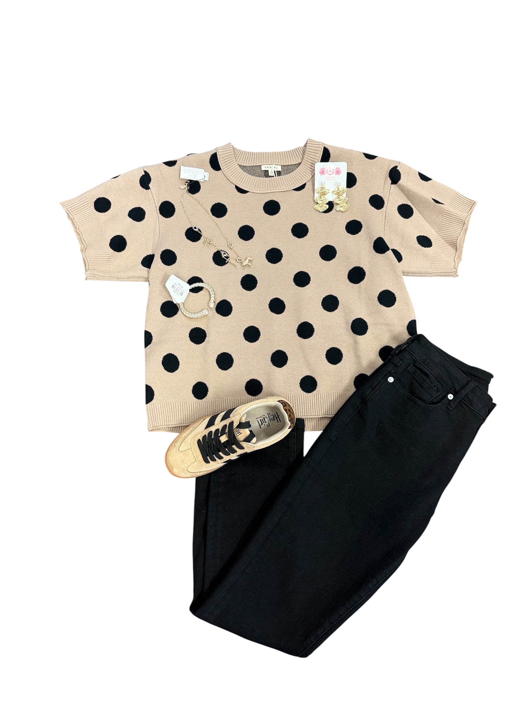 Playful Polka Dot Sweater