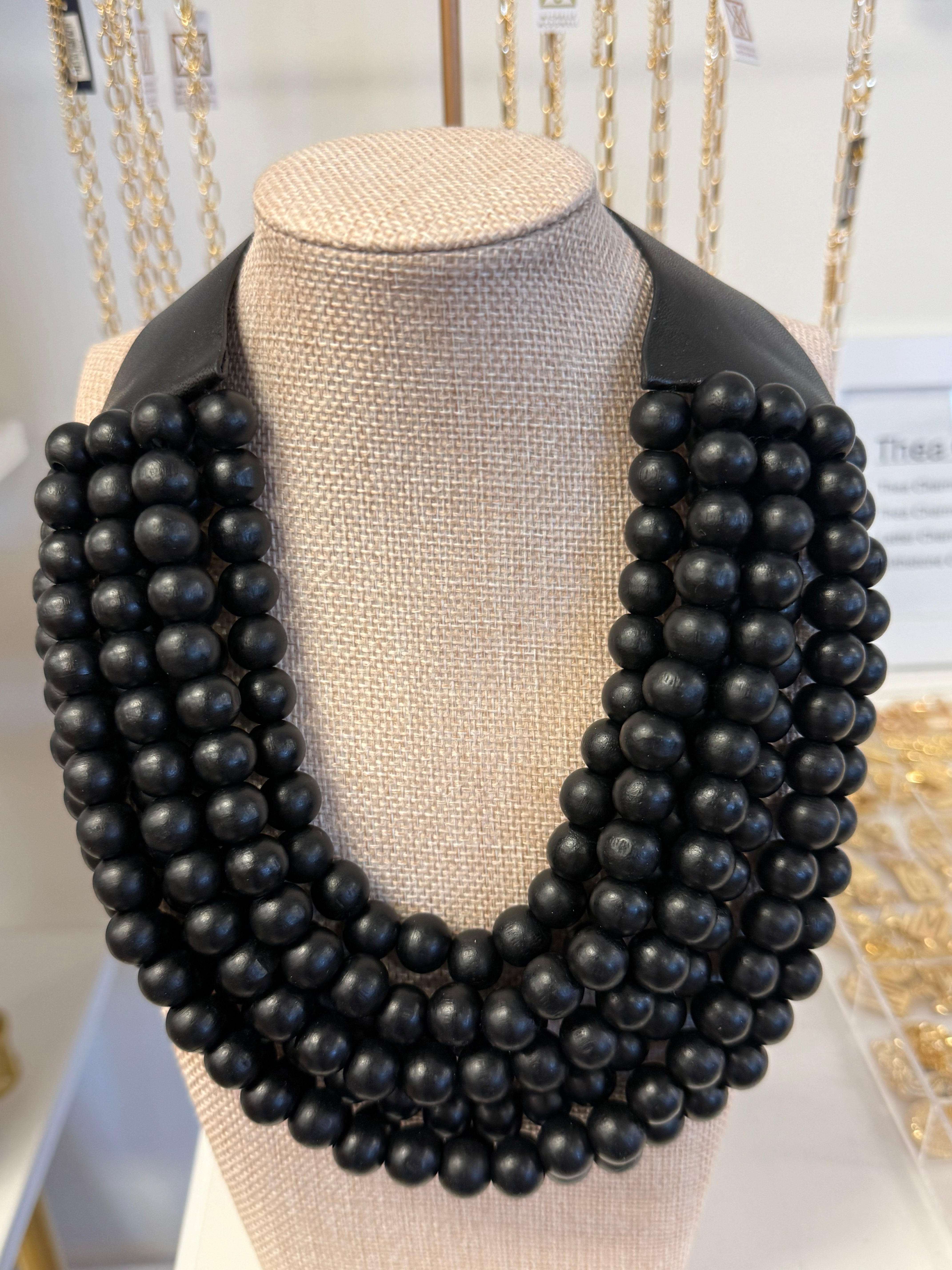 Woodbead Multi-strand Magnetic Necklace-410 Jewelry-Simply Stylish Boutique-Simply Stylish Boutique | Women’s & Kid’s Fashion | Paducah, KY