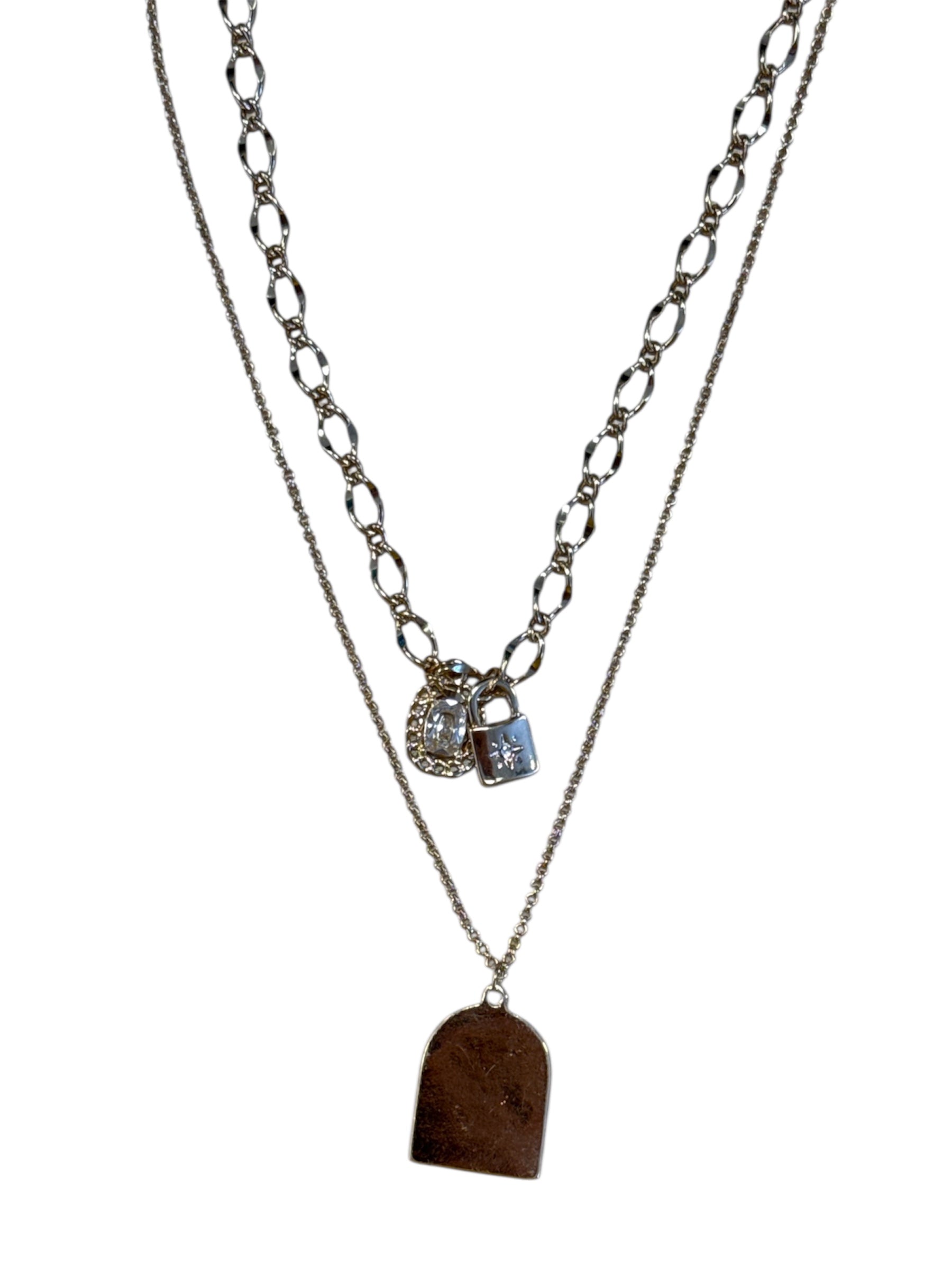 Evil Eye & Arch Layered Necklace-410 Jewelry-Simply Stylish Boutique-Simply Stylish Boutique | Women’s & Kid’s Fashion | Paducah, KY