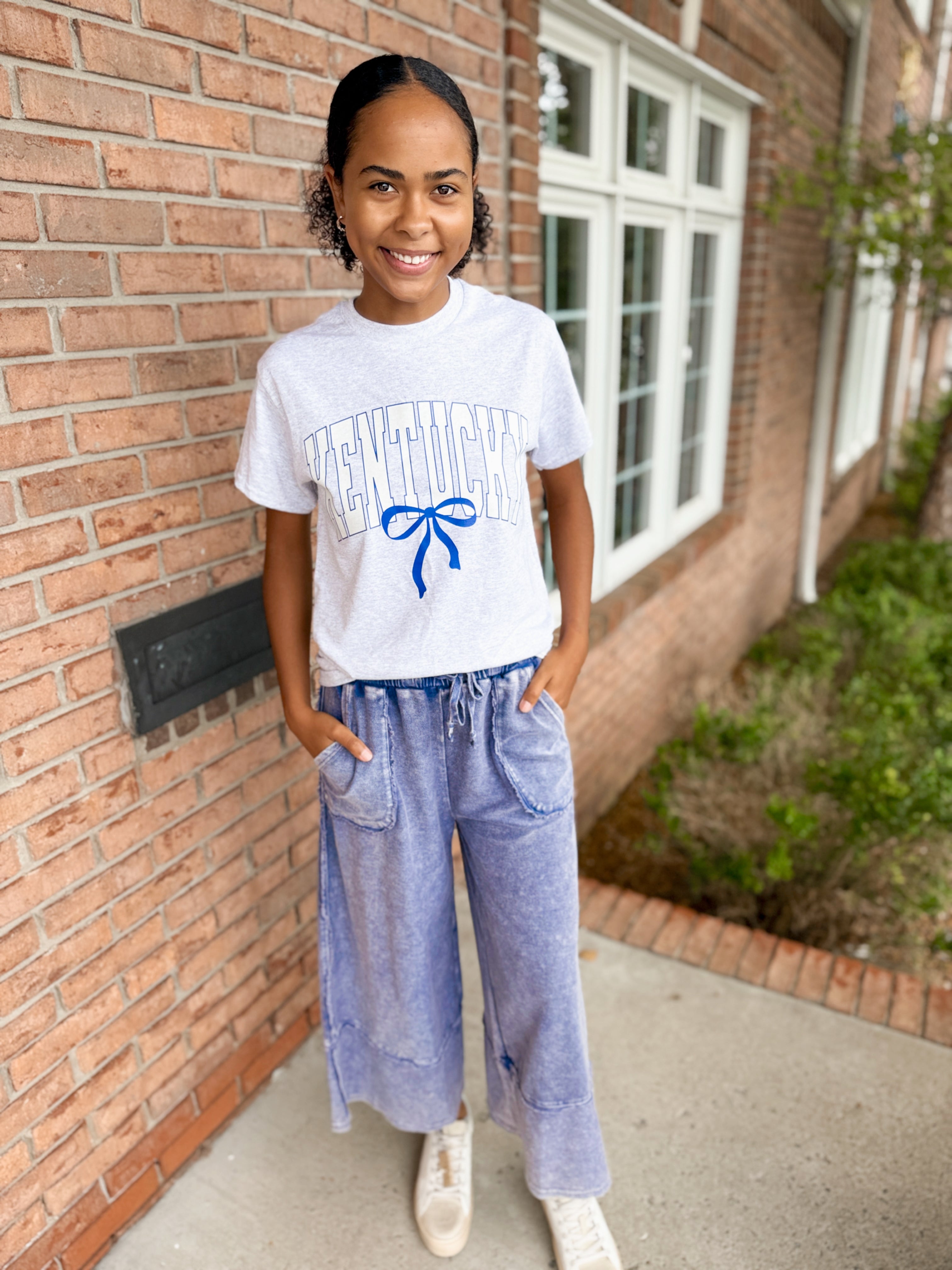 Mineral Washed Palazzo Pants-230 Pants-Simply Stylish boutique-Simply Stylish Boutique | Women’s & Kid’s Fashion | Paducah, KY