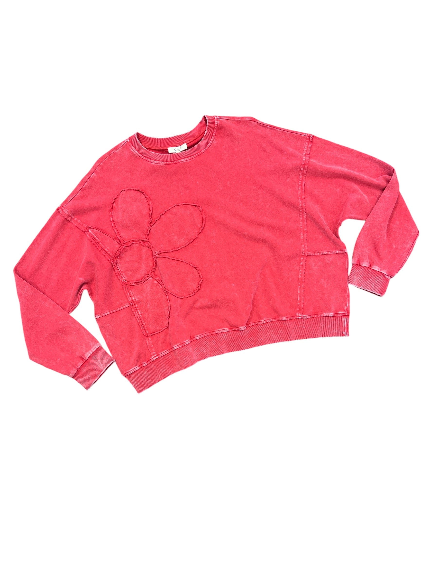 Flower Patch Pullover-140 Sweaters, Cardigans & Sweatshirts-Easel-Simply Stylish Boutique | Women’s & Kid’s Fashion | Paducah, KY