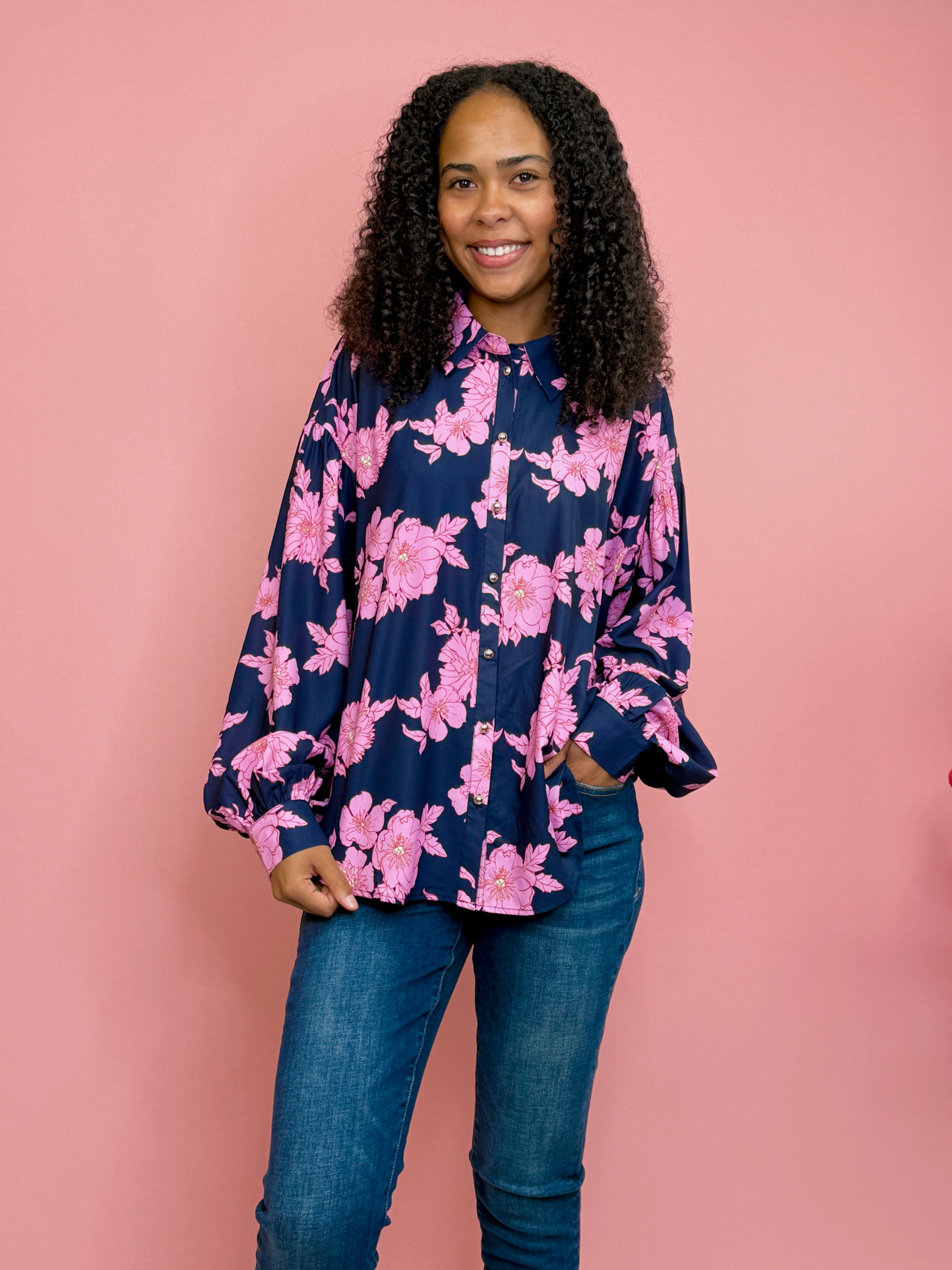 Evening Blossom Top-130 Dressy Tops & Blouses-Simply Stylish Boutique-Simply Stylish Boutique | Women’s & Kid’s Fashion | Paducah, KY