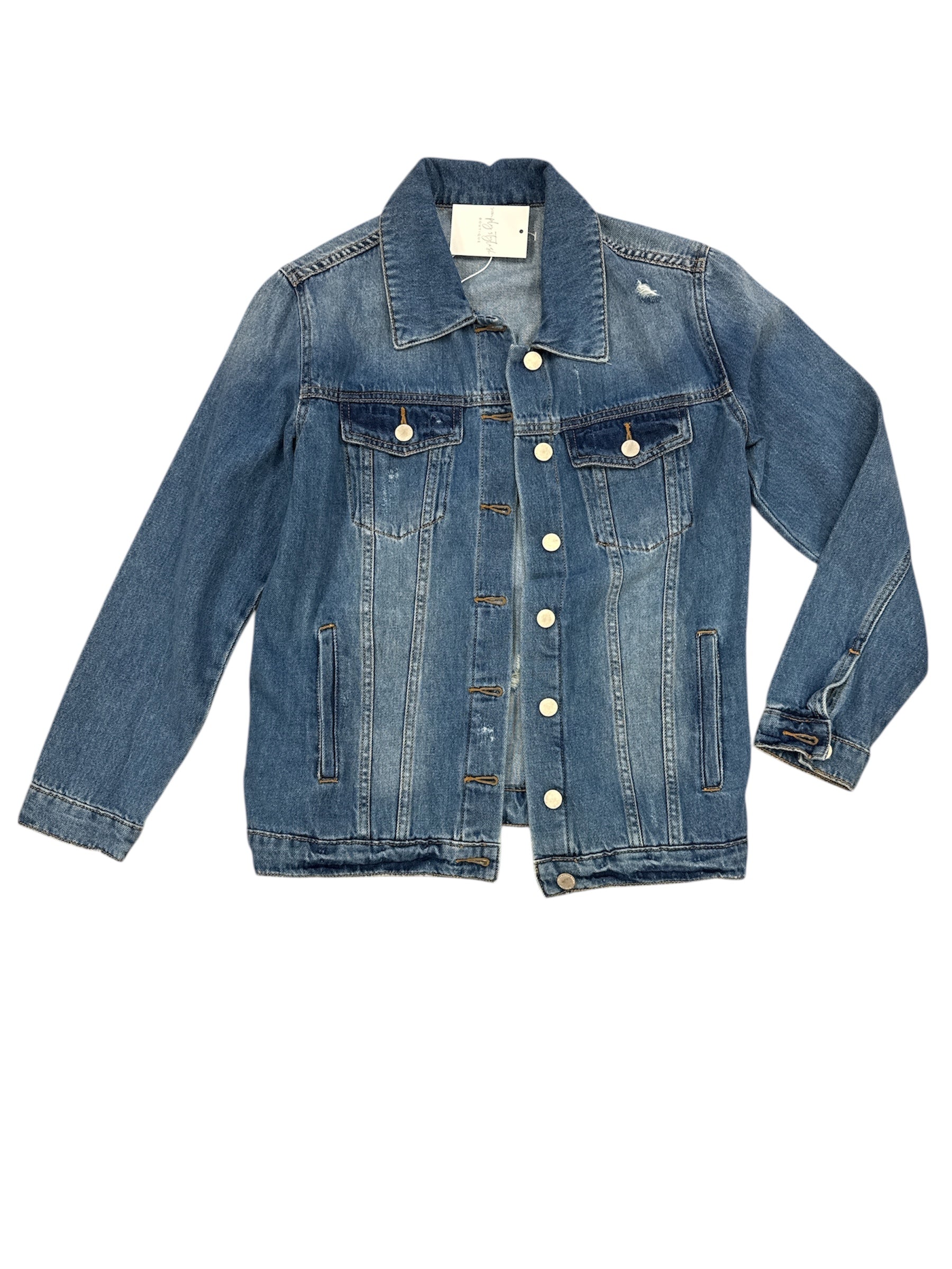 Elise Denim Jacket-150 Jackets, Blazers, & Outerwear-Simply Stylish Boutique-Simply Stylish Boutique | Women’s & Kid’s Fashion | Paducah, KY