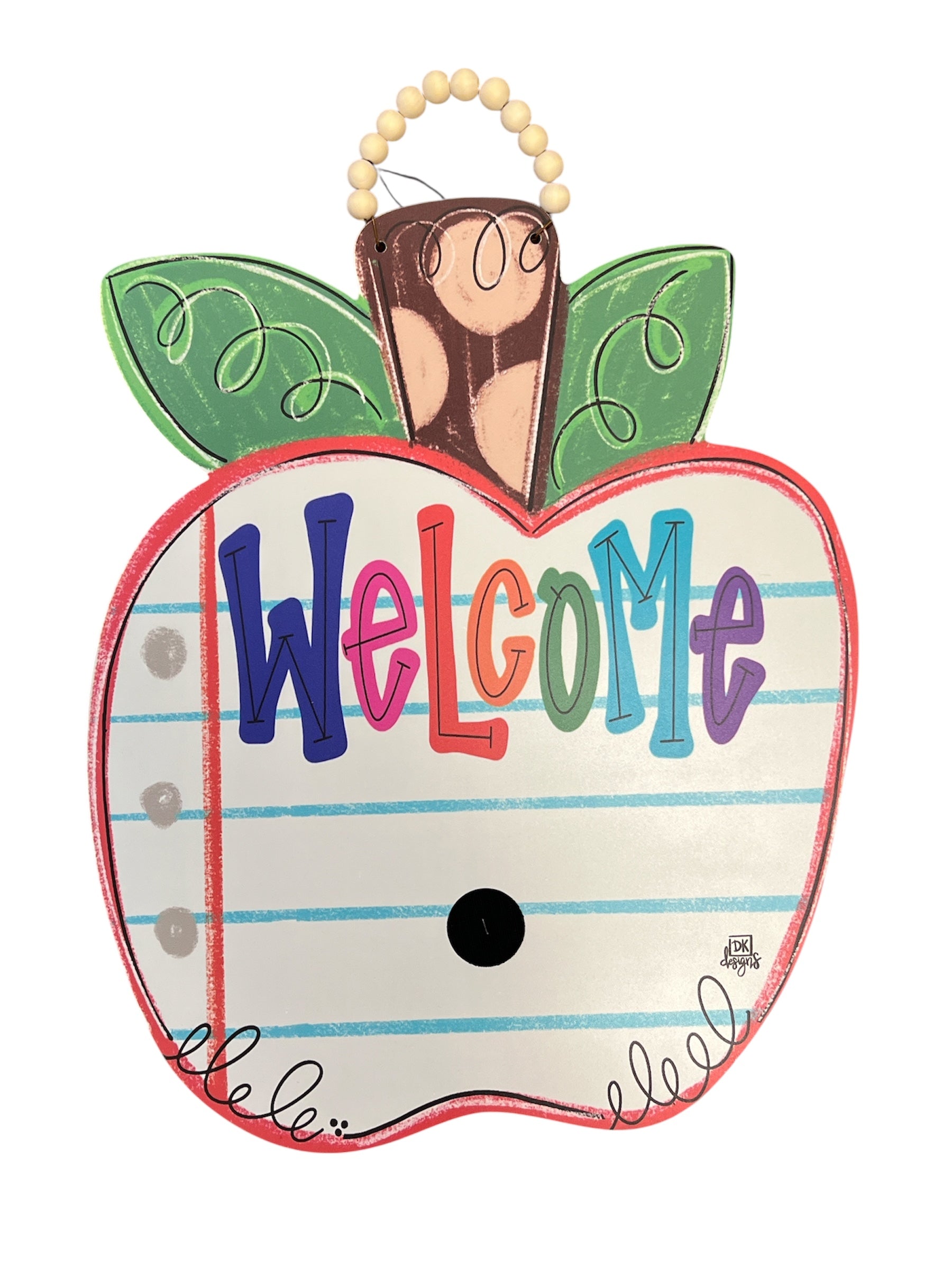 Welcome Apple Door Hanger-510 General Gifts-Simply Stylish Boutique-Simply Stylish Boutique | Women’s & Kid’s Fashion | Paducah, KY