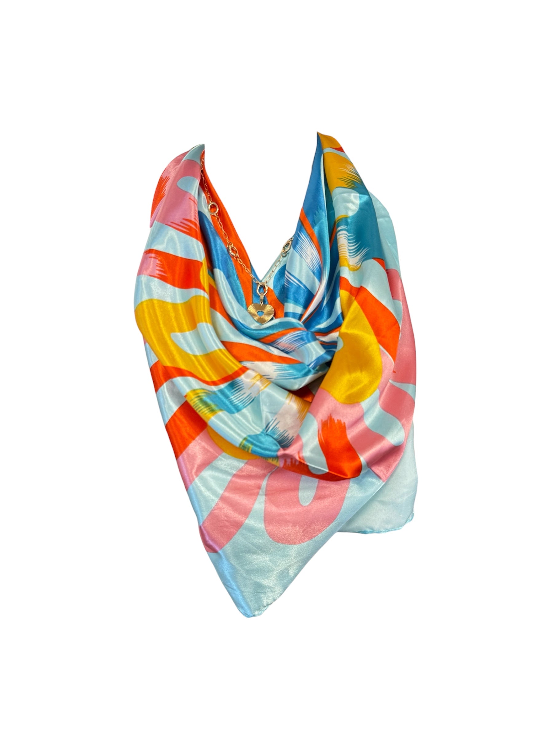 Bold Bloom Silk Scarf-410 Jewelry-Simply Stylish boutique-Simply Stylish Boutique | Women’s & Kid’s Fashion | Paducah, KY