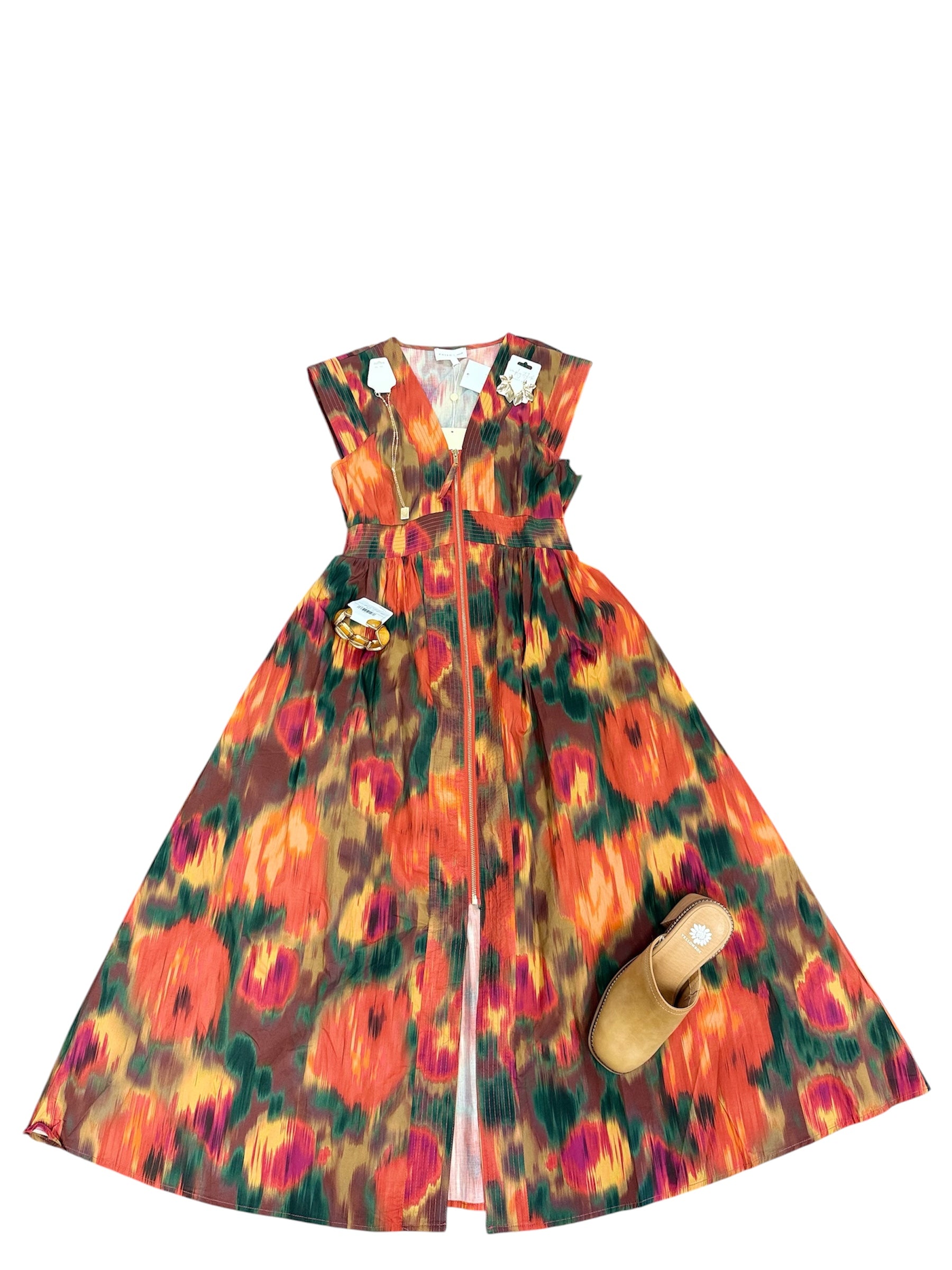 Fall Into Color Dress-310 Dresses-Simply Stylish boutique-Simply Stylish Boutique | Women’s & Kid’s Fashion | Paducah, KY