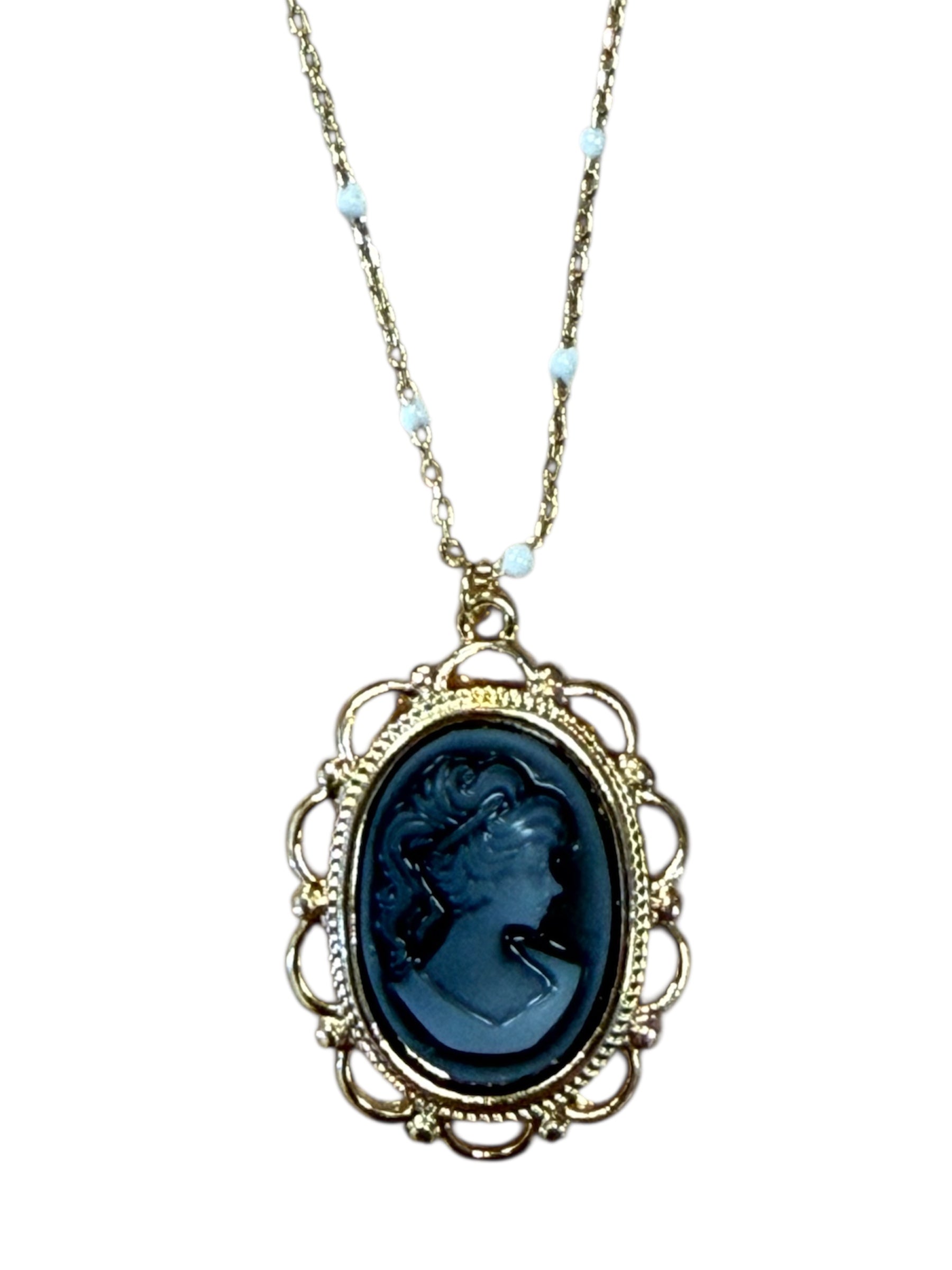 Cameo Pendant Necklace-410 Jewelry-Simply Stylish Boutique-Simply Stylish Boutique | Women’s & Kid’s Fashion | Paducah, KY