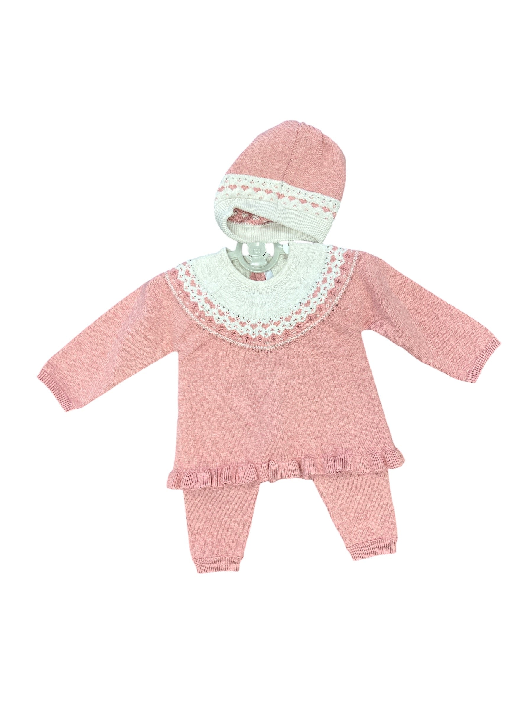 Pink Crochet Set / w Hat-520 Baby & Kids Gifts-mayoral-Simply Stylish Boutique | Women’s & Kid’s Fashion | Paducah, KY