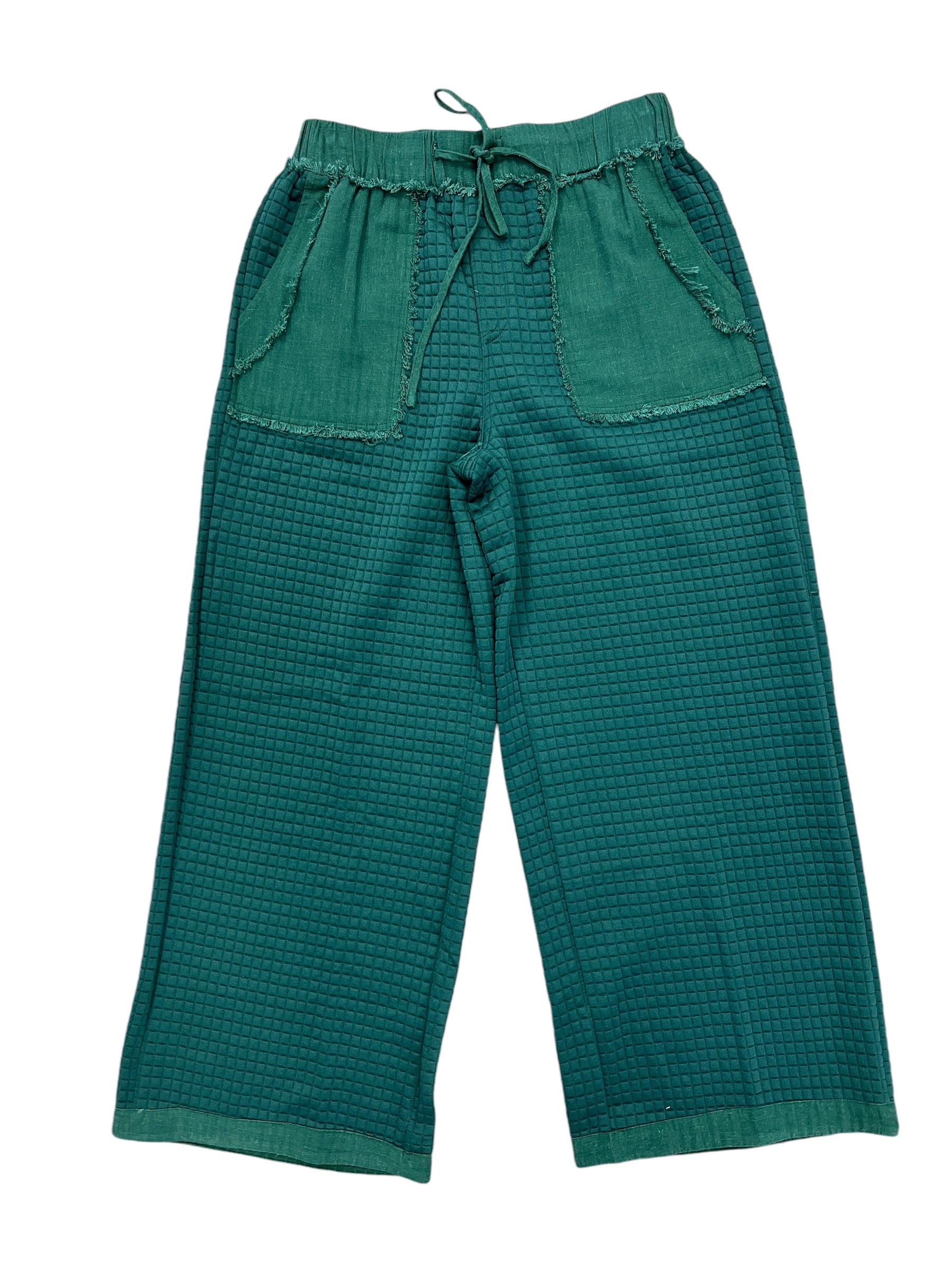 Evergreen Textured Pant-230 Pants-Umgee-Simply Stylish Boutique | Women’s & Kid’s Fashion | Paducah, KY