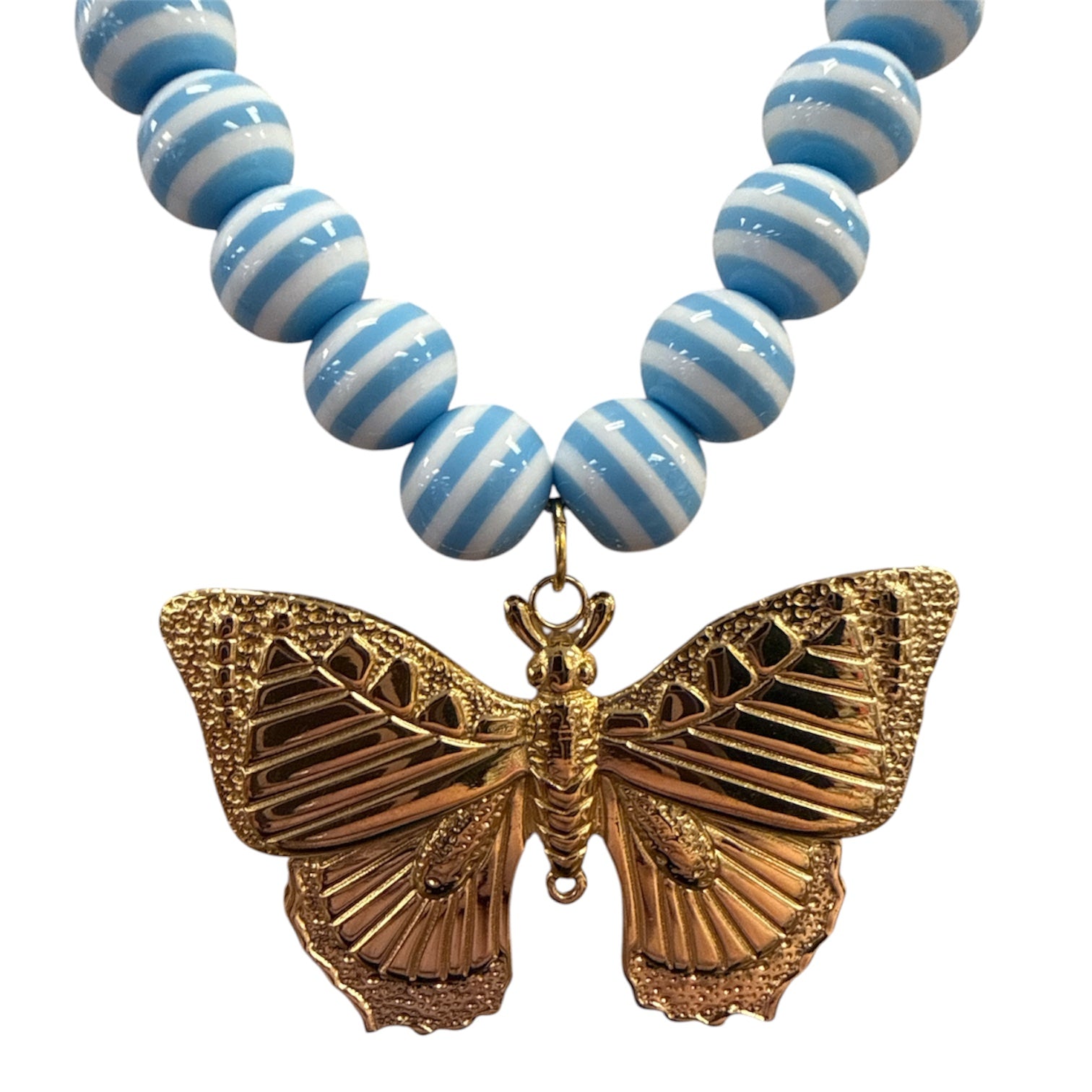 Ocean Breeze Butterfly Beaded Necklace-410 Jewelry-Simply Stylish boutique-Simply Stylish Boutique | Women’s & Kid’s Fashion | Paducah, KY