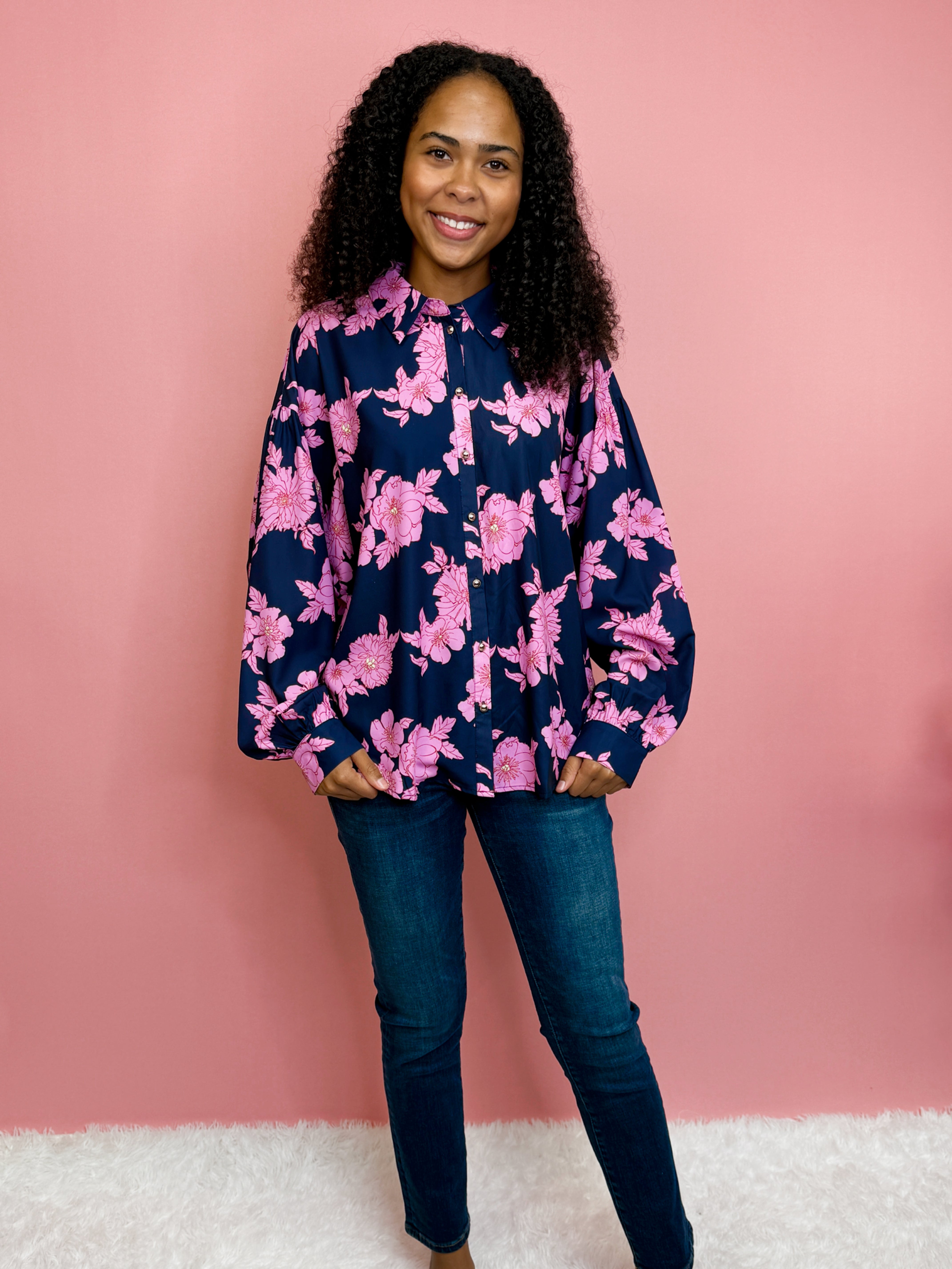 Evening Blossom Top-130 Dressy Tops & Blouses-Simply Stylish Boutique-Simply Stylish Boutique | Women’s & Kid’s Fashion | Paducah, KY