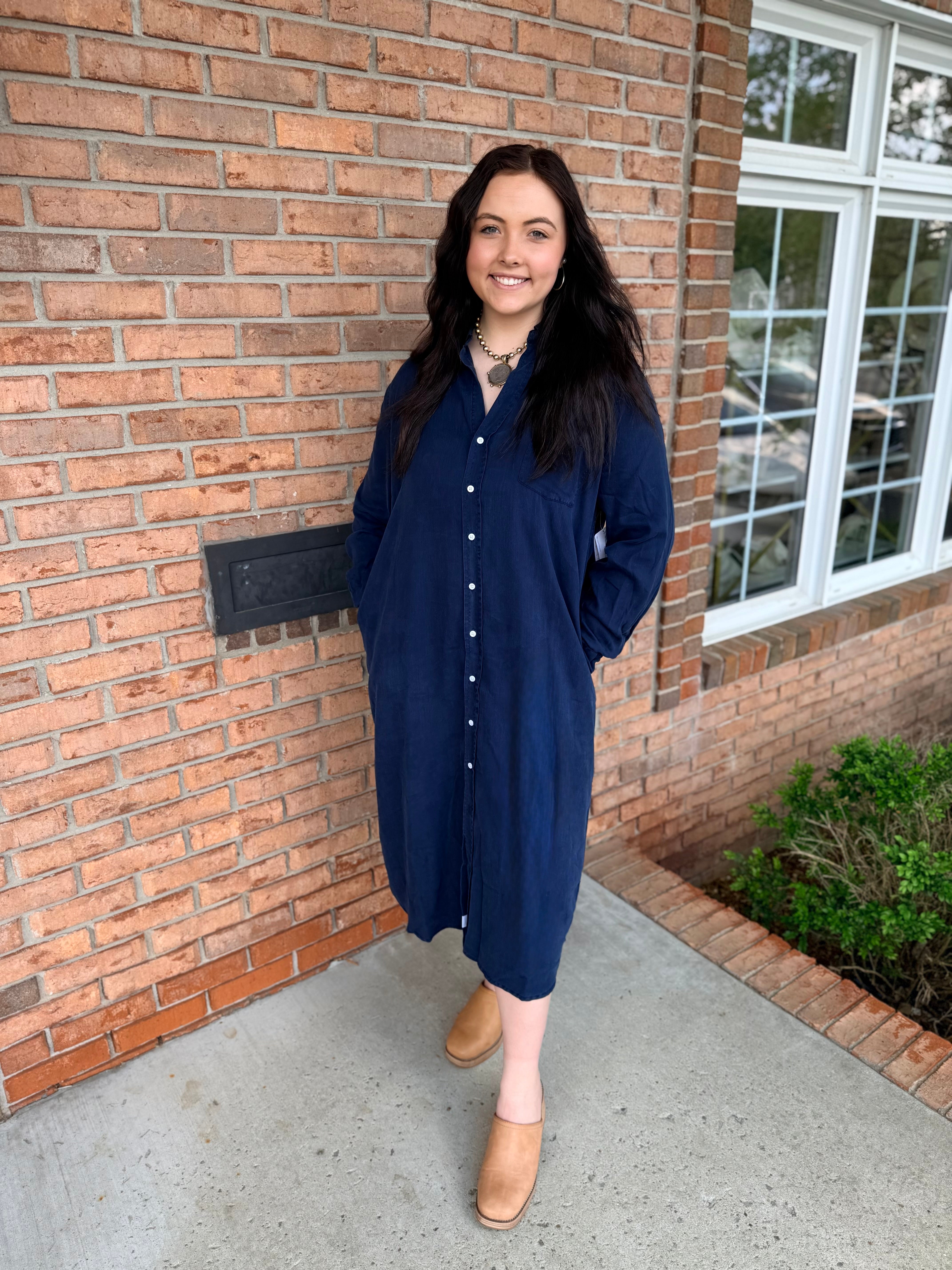 Galina Shirt Dress-310 Dresses-Simply Stylish Boutique-Simply Stylish Boutique | Women’s & Kid’s Fashion | Paducah, KY