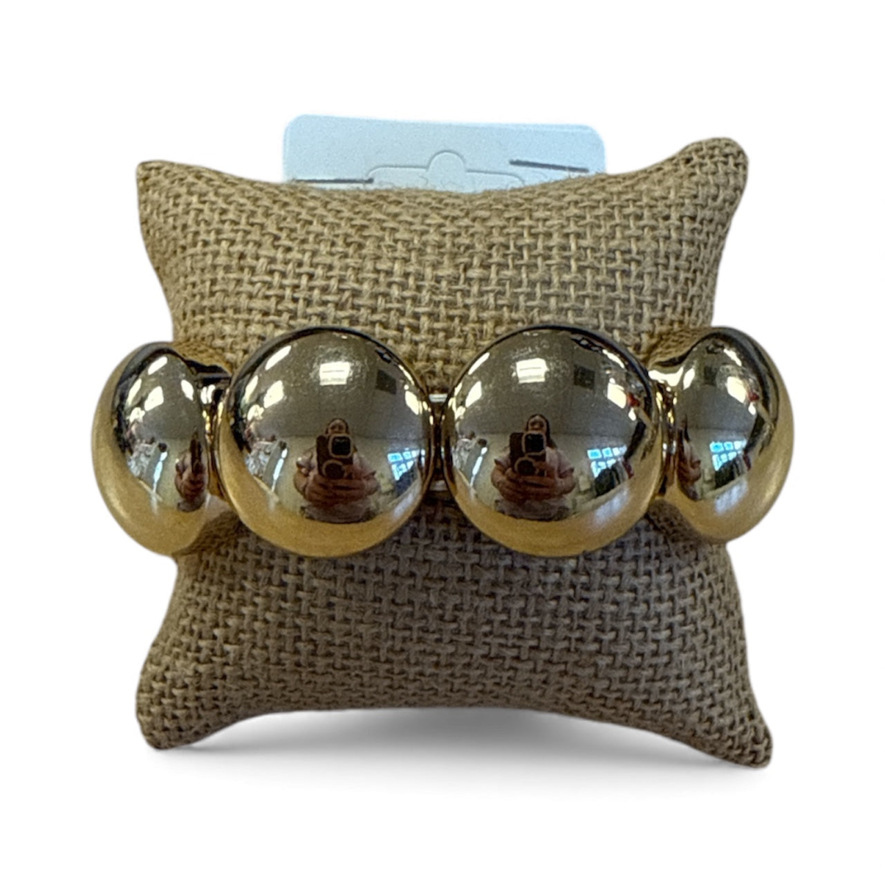 Gold Bead Stretch Bracelet-410 Jewelry-Simply Stylish Boutique-Simply Stylish Boutique | Women’s & Kid’s Fashion | Paducah, KY