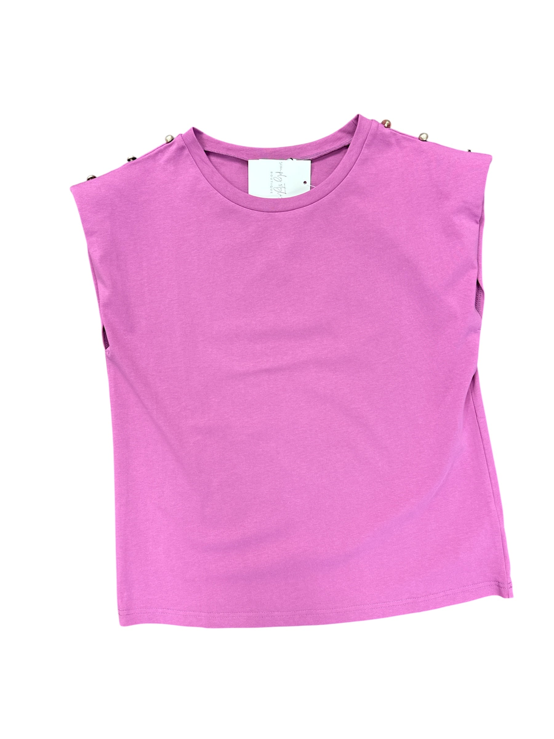 Pearl Studded Top-130 Dressy Tops & Blouses-Simply Stylish Boutique-Simply Stylish Boutique | Women’s & Kid’s Fashion | Paducah, KY