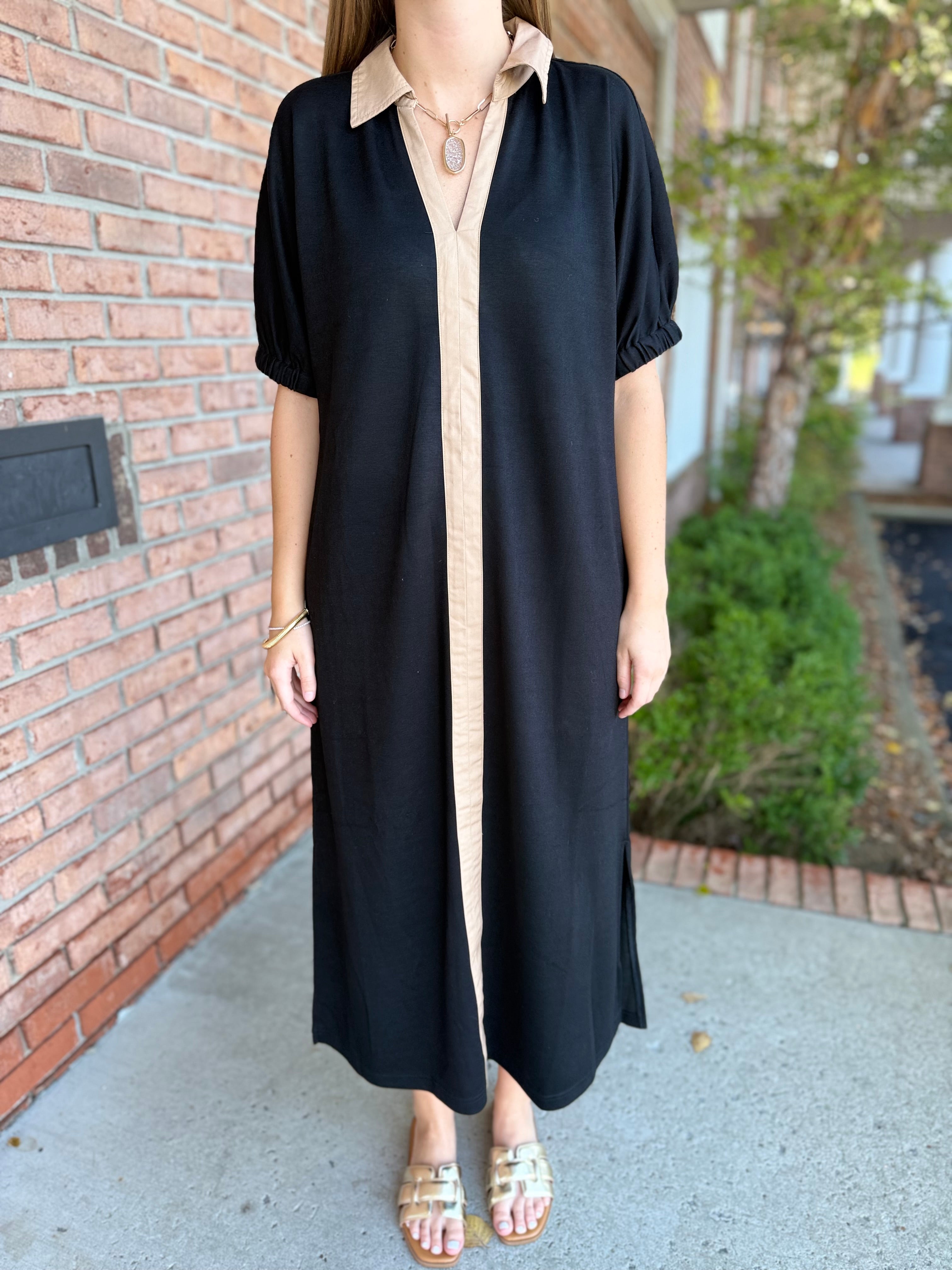 Sienna Stroll Midi Dress-310 Dresses-Simply Stylish boutique-Simply Stylish Boutique | Women’s & Kid’s Fashion | Paducah, KY