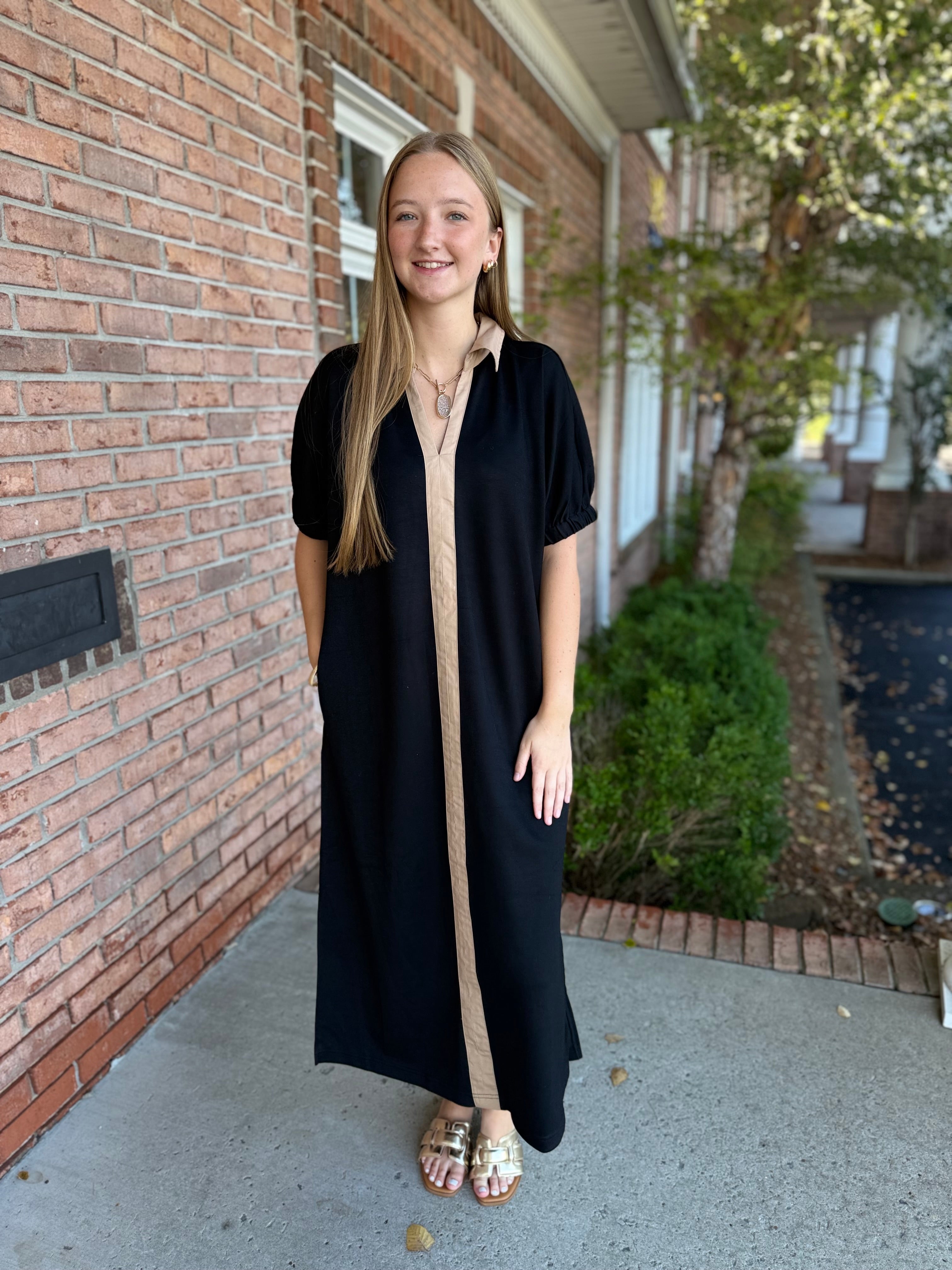Sienna Stroll Midi Dress-310 Dresses-Simply Stylish boutique-Simply Stylish Boutique | Women’s & Kid’s Fashion | Paducah, KY