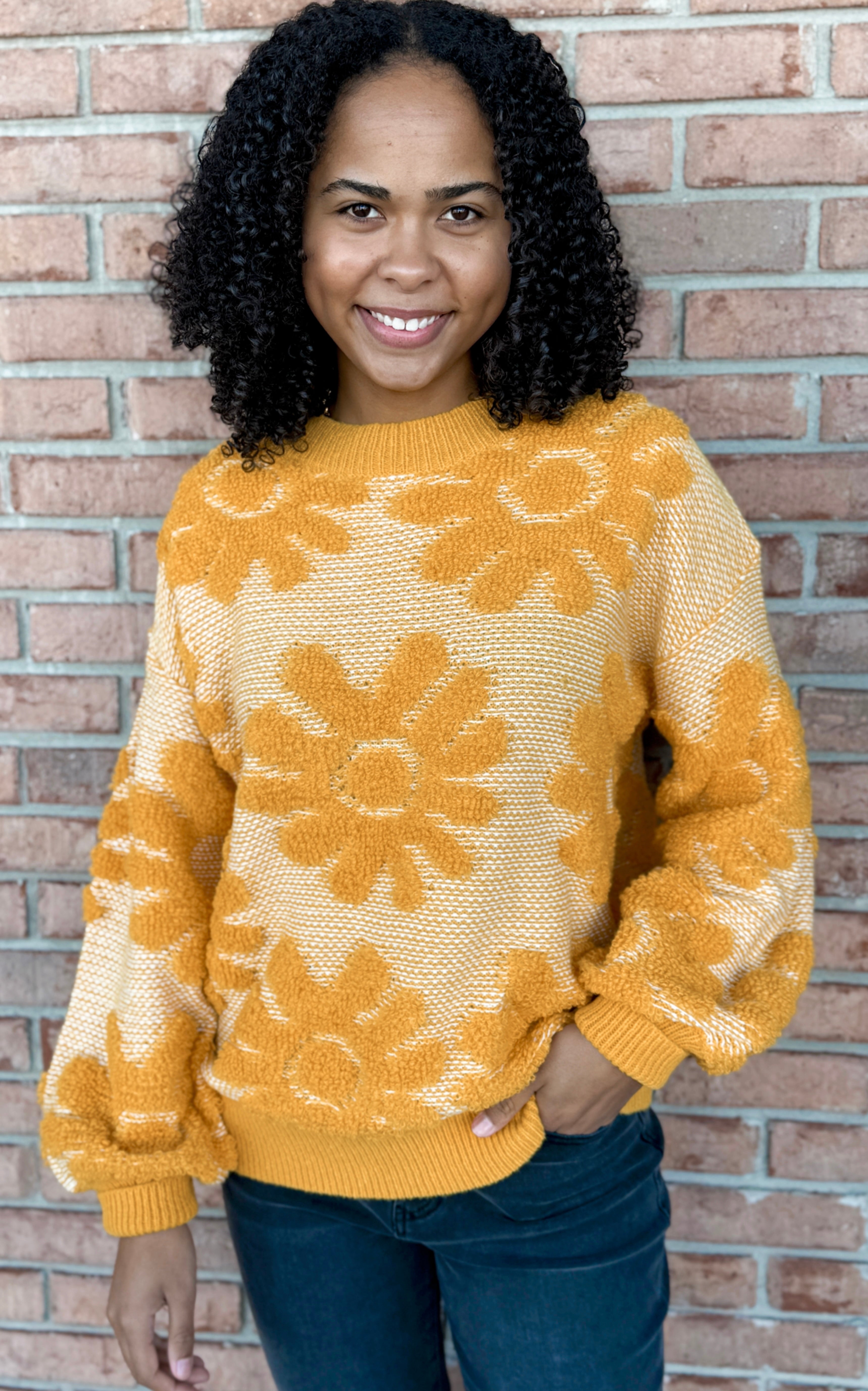 Sunbloom Sweater-140 Sweaters, Cardigans & Sweatshirts-Simply Stylish Boutique-Simply Stylish Boutique | Women’s & Kid’s Fashion | Paducah, KY