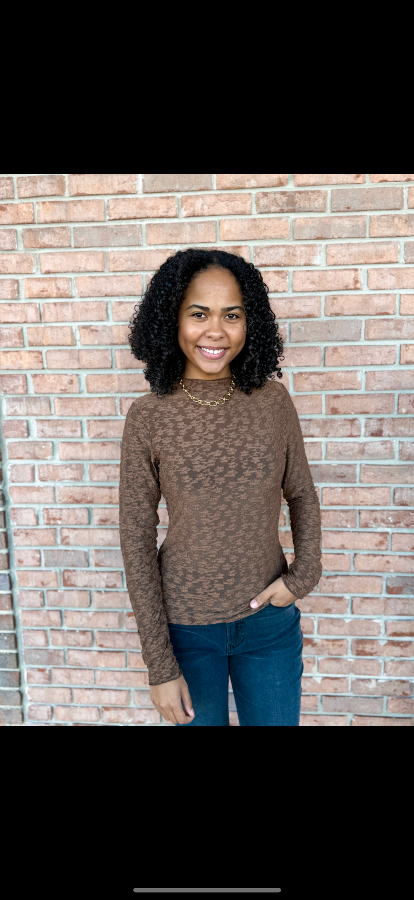 Burnout Lace Top-120 Casual Tops & Tees-Simply Stylish Boutique-Simply Stylish Boutique | Women’s & Kid’s Fashion | Paducah, KY