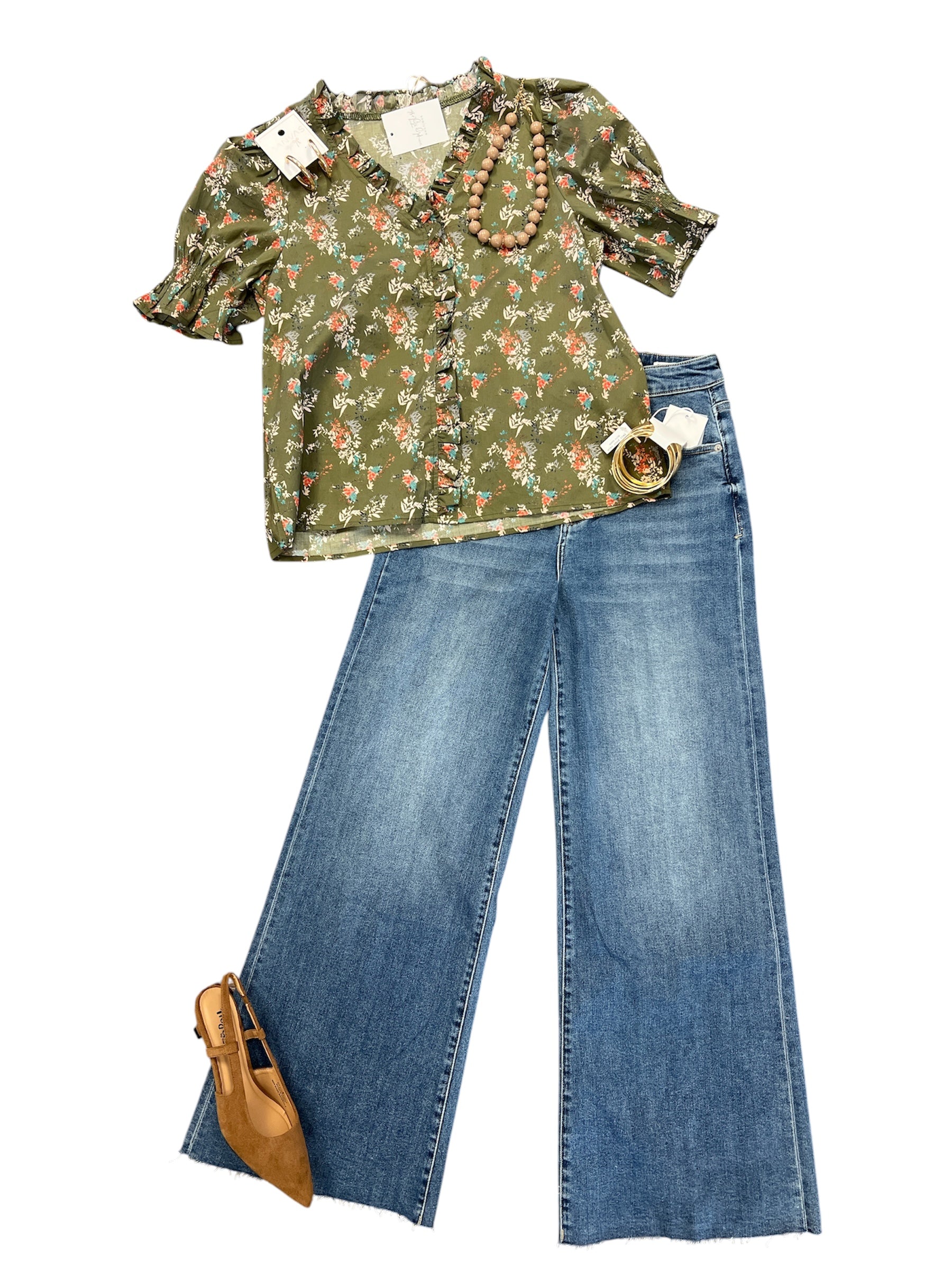 Falling for Florals Top-130 Dressy Tops & Blouses-Simply Stylish boutique-Simply Stylish Boutique | Women’s & Kid’s Fashion | Paducah, KY