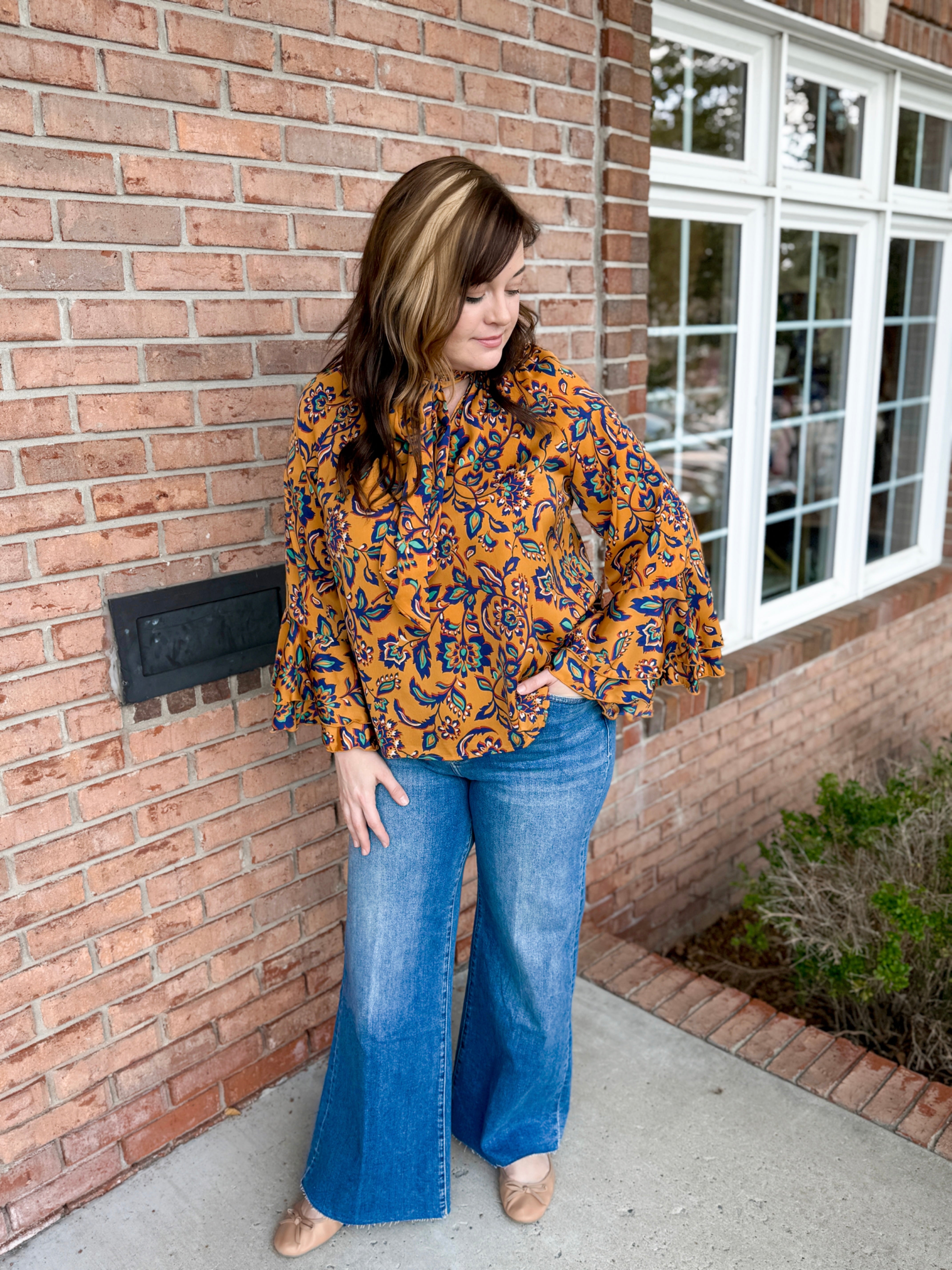 Mirabelle Satin Blouse-130 Dressy Tops & Blouses-Simply Stylish Boutique-Simply Stylish Boutique | Women’s & Kid’s Fashion | Paducah, KY