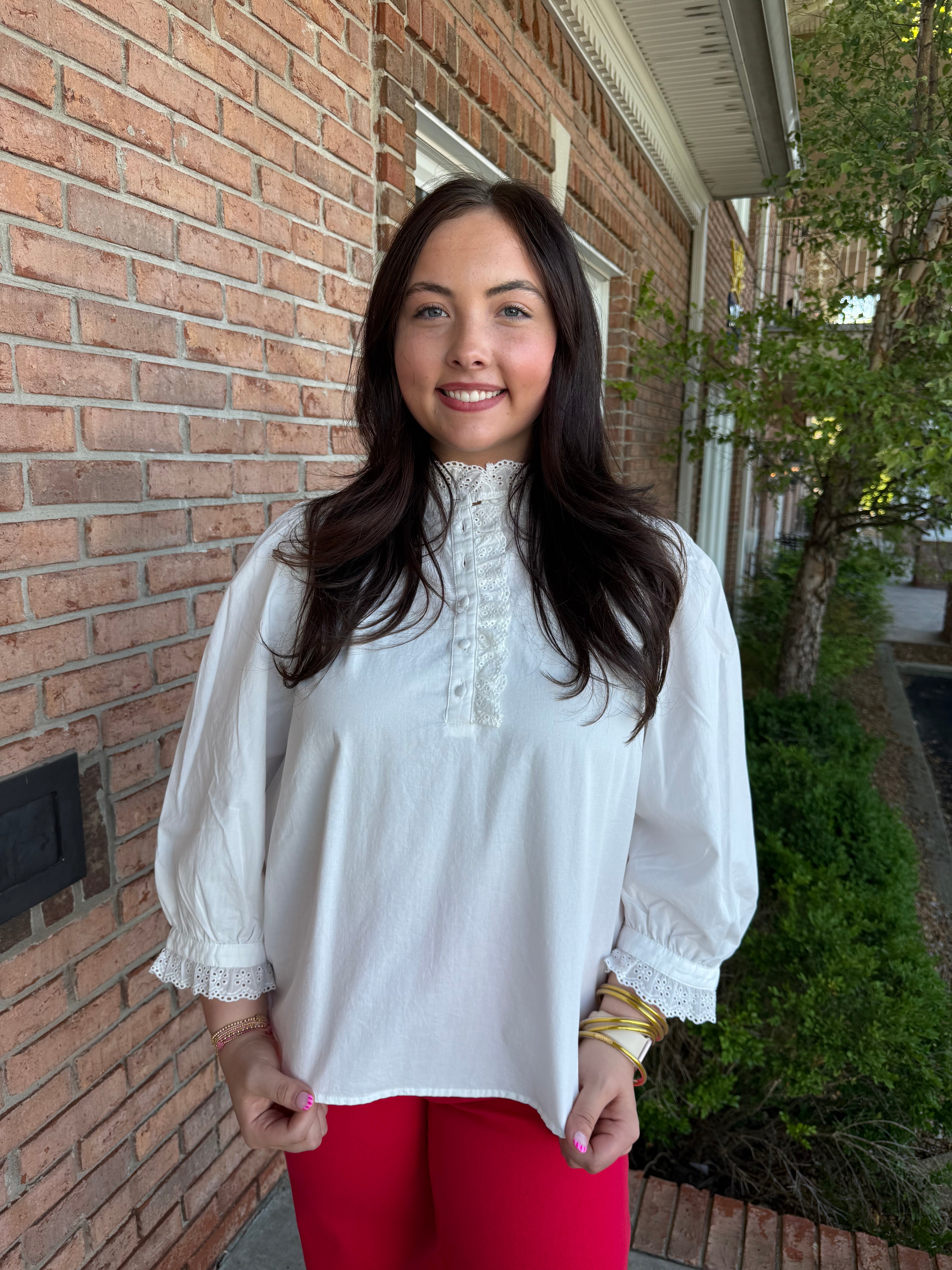 Sweet Eyelet Top