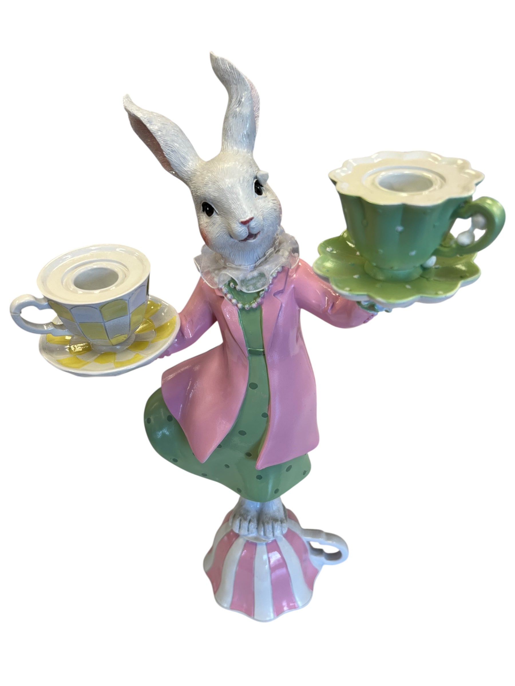 16" Bunny with Tea Cups - Set of 2-510 General Gifts-Simply Stylish Boutique-Simply Stylish Boutique | Women’s & Kid’s Fashion | Paducah, KY