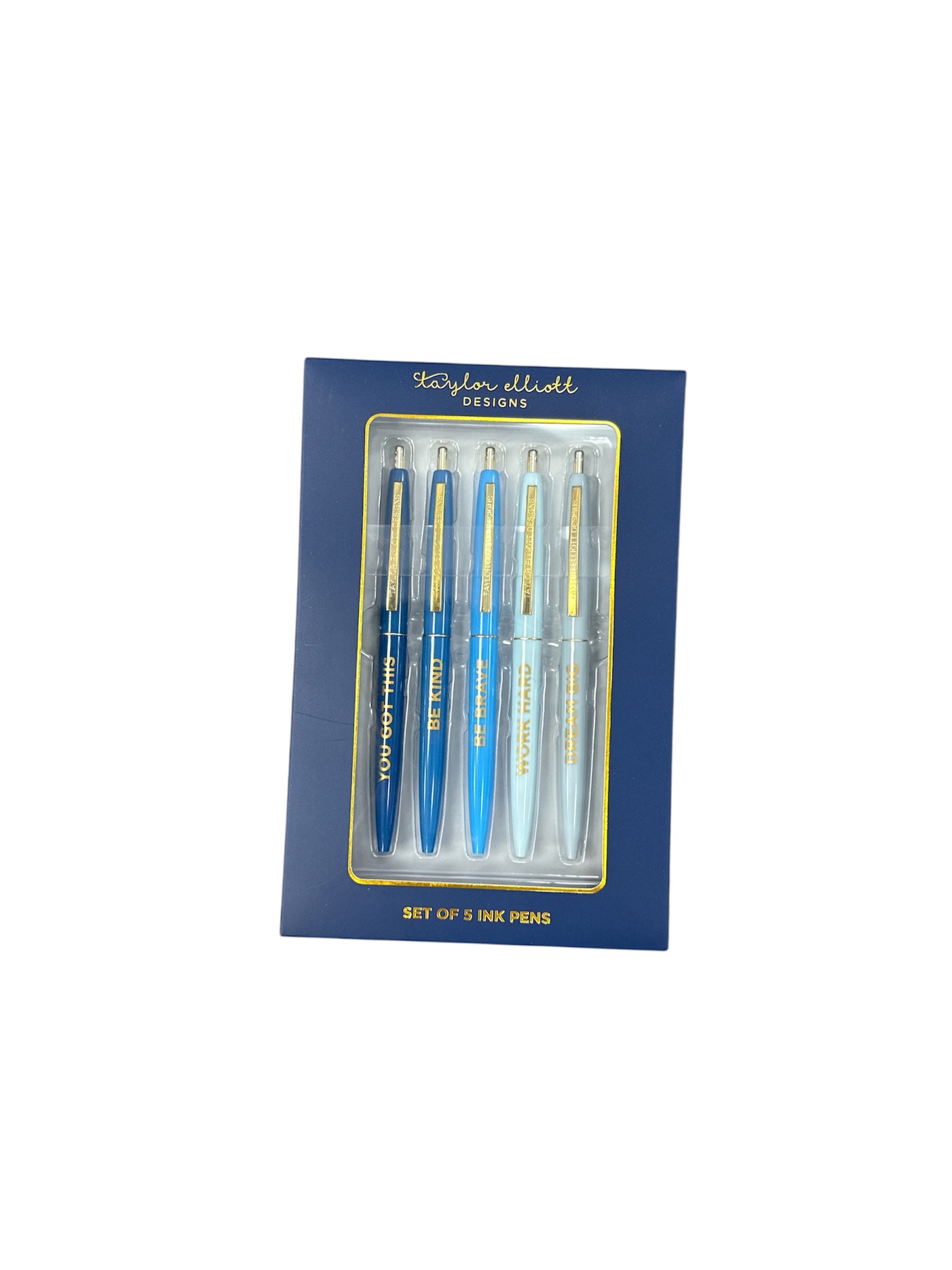 Blue Motivational Pen Set-510 General Gifts-Simply Stylish Boutique-Simply Stylish Boutique | Women’s & Kid’s Fashion | Paducah, KY
