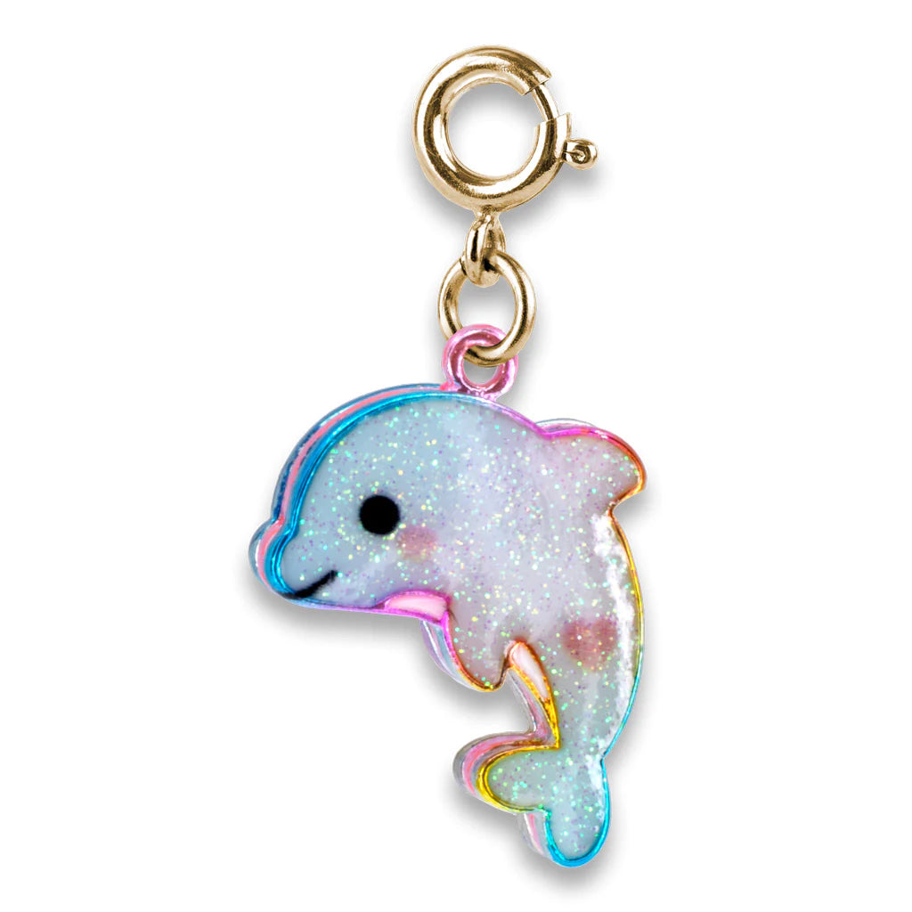 Glitter Dolphin Charm-520 Baby & Kids Gifts-Simply Stylish Boutique-Simply Stylish Boutique | Women’s & Kid’s Fashion | Paducah, KY