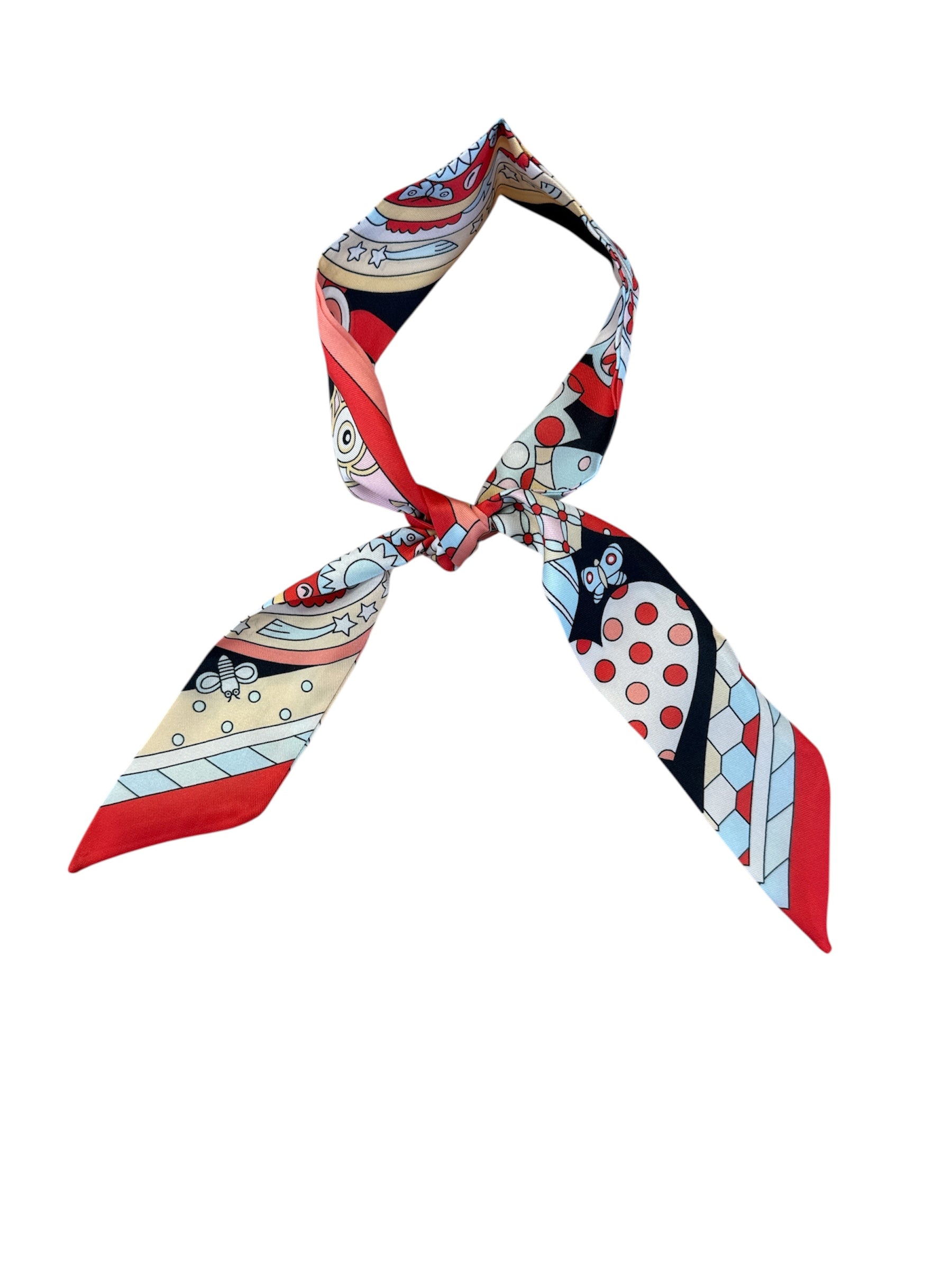 Butterfly & Star Print Twilly Scarf-430 Hats & Hair-Simply Stylish Boutique-Simply Stylish Boutique | Women’s & Kid’s Fashion | Paducah, KY