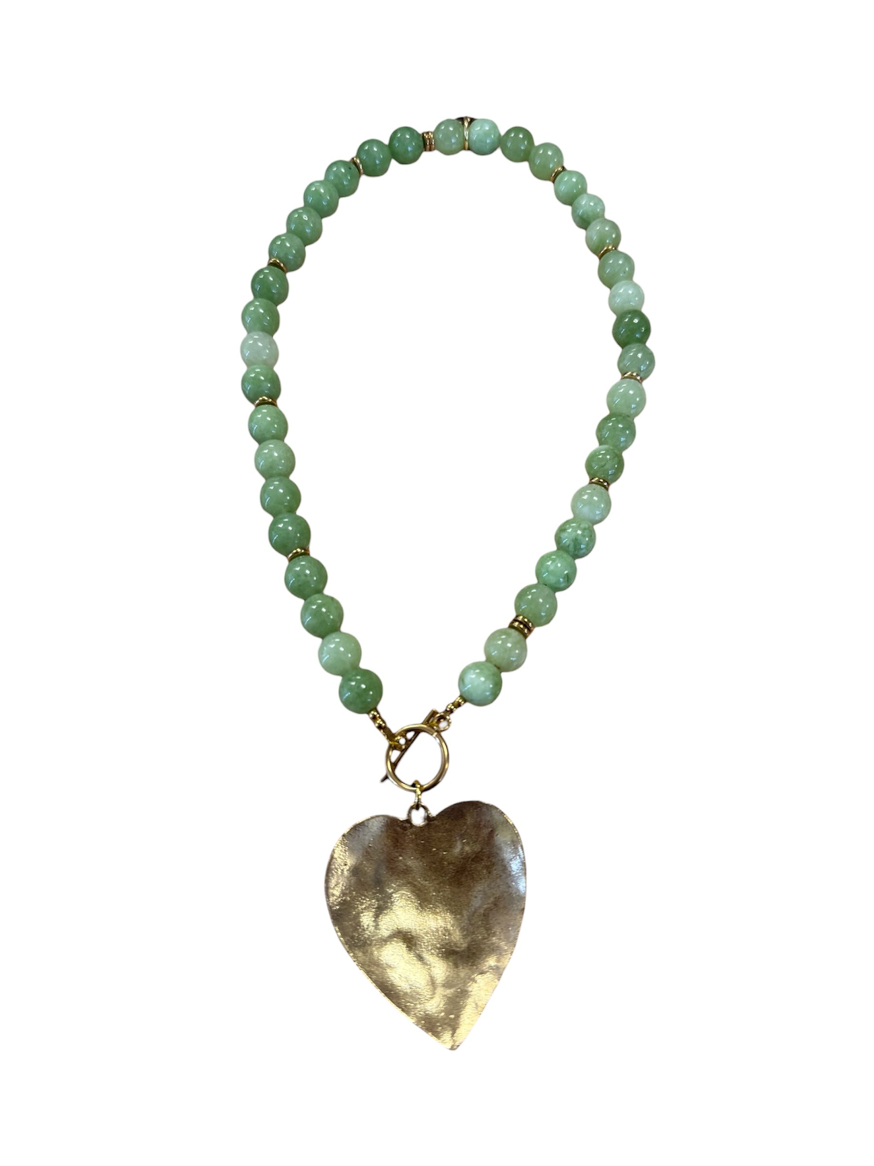 Emerald Charm Heart Necklace-410 Jewelry-Simply Stylish Boutique-Simply Stylish Boutique | Women’s & Kid’s Fashion | Paducah, KY