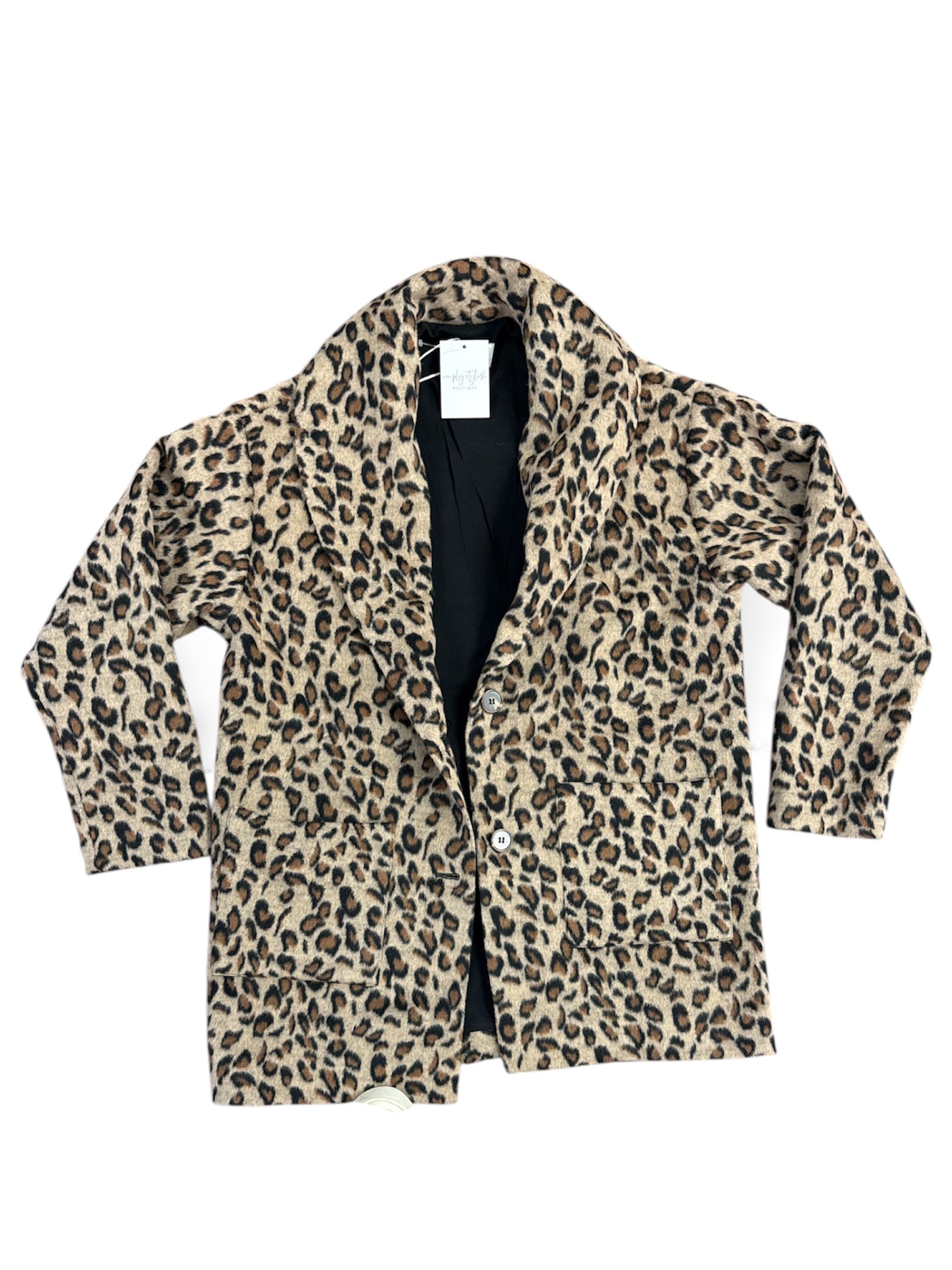 Lennon Leopard Coat-150 Jackets, Blazers, & Outerwear-Simply Stylish Boutique-Simply Stylish Boutique | Women’s & Kid’s Fashion | Paducah, KY