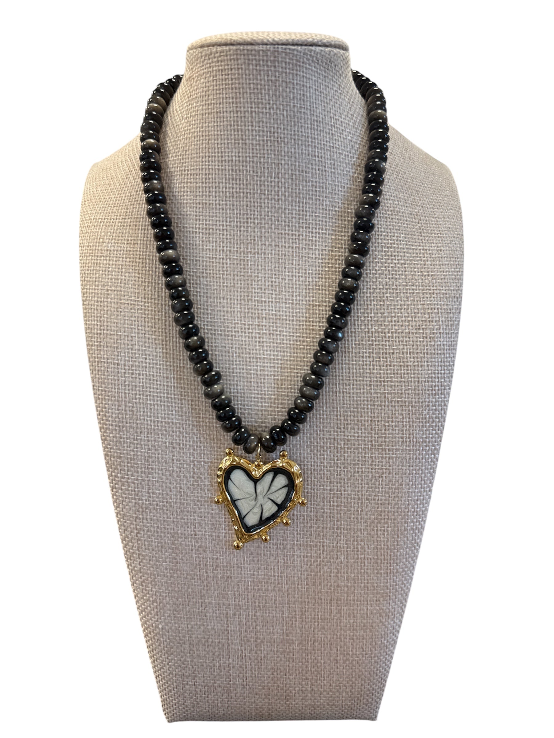 Midnight Love Heart Necklace-410 Jewelry-Simply Stylish boutique-Simply Stylish Boutique | Women’s & Kid’s Fashion | Paducah, KY