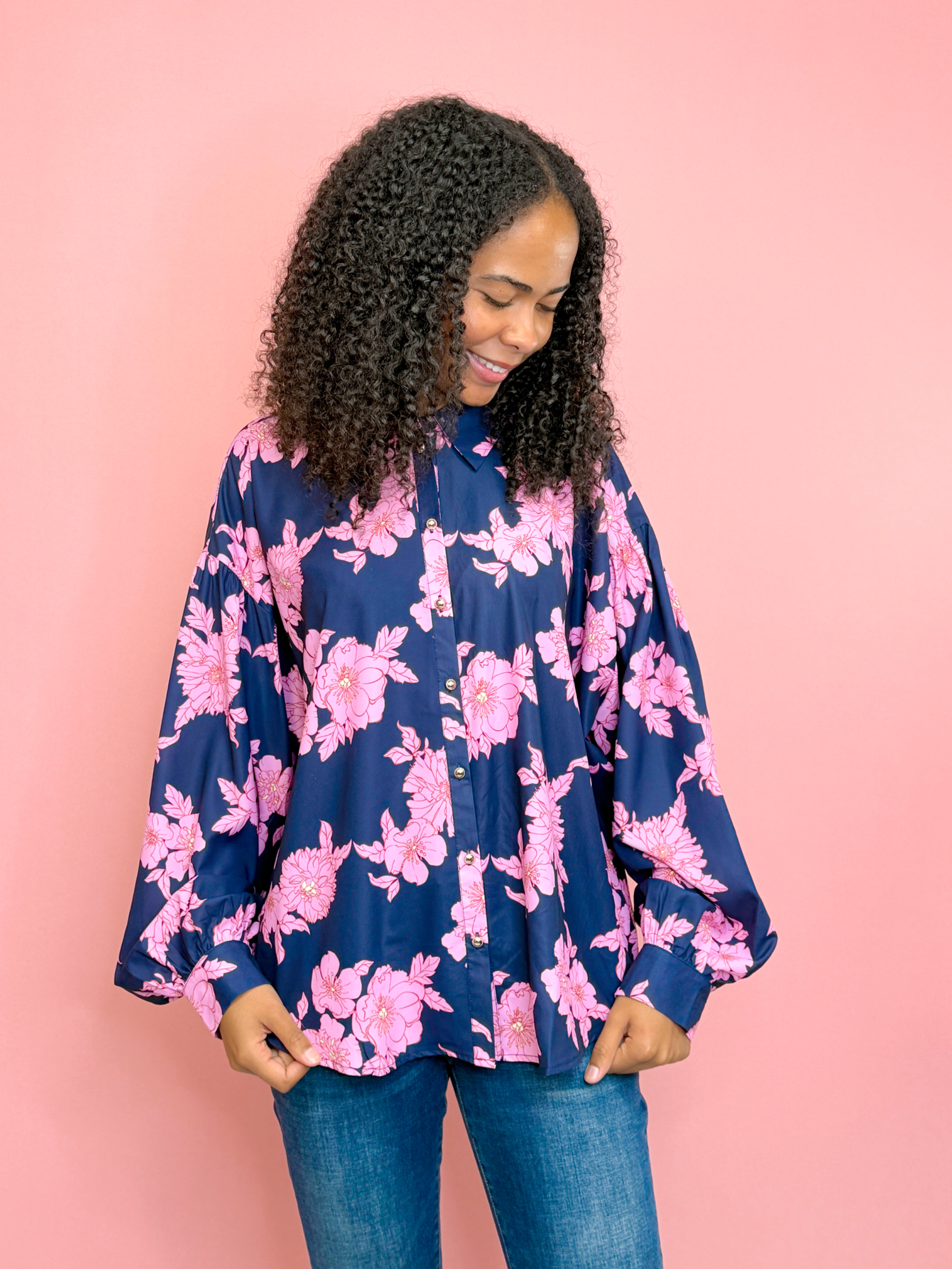 Evening Blossom Top-130 Dressy Tops & Blouses-Simply Stylish Boutique-Simply Stylish Boutique | Women’s & Kid’s Fashion | Paducah, KY