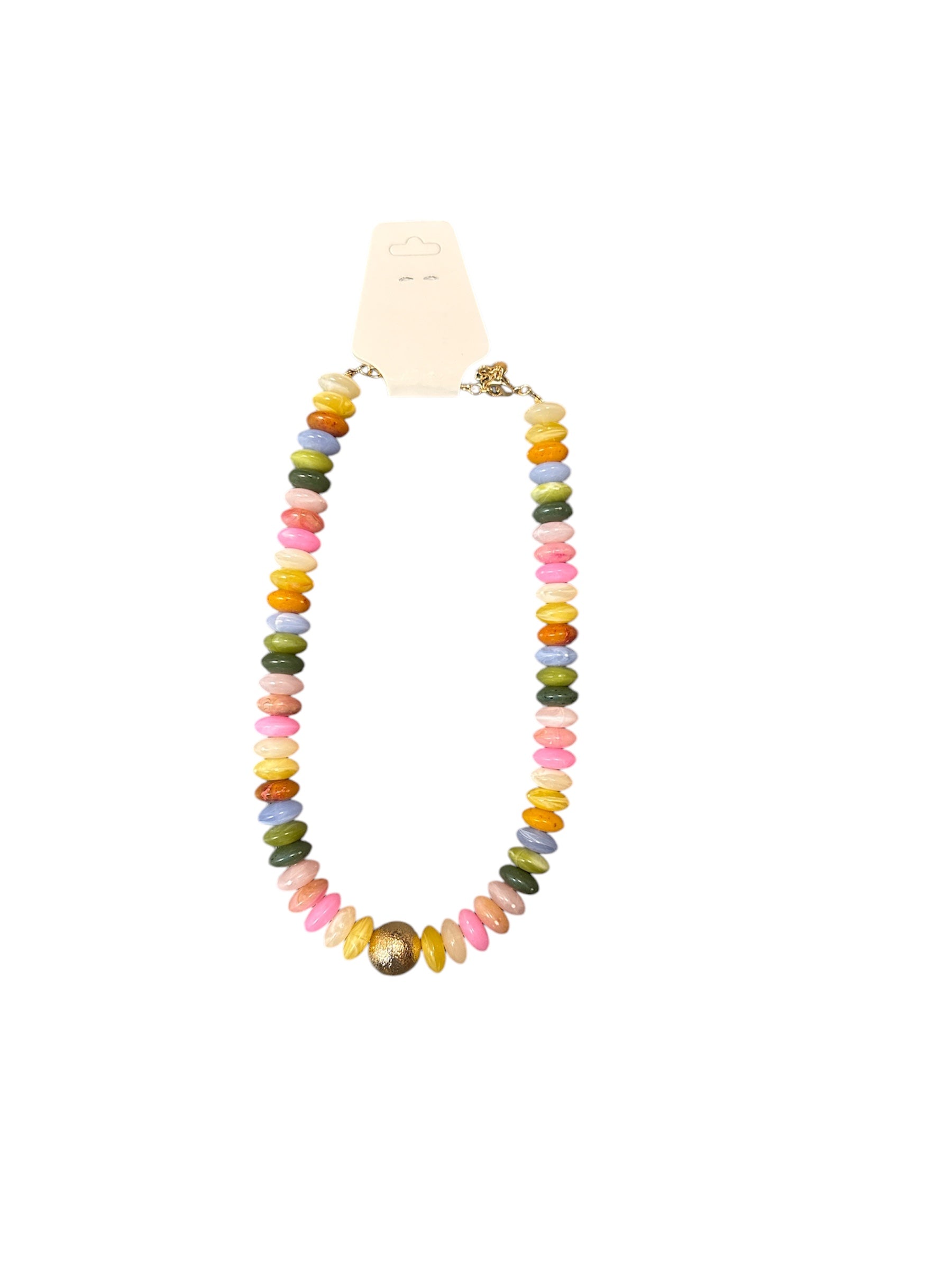 Marble & Gold Beaded Necklace-410 Jewelry-Simply Stylish Boutique-Simply Stylish Boutique | Women’s & Kid’s Fashion | Paducah, KY