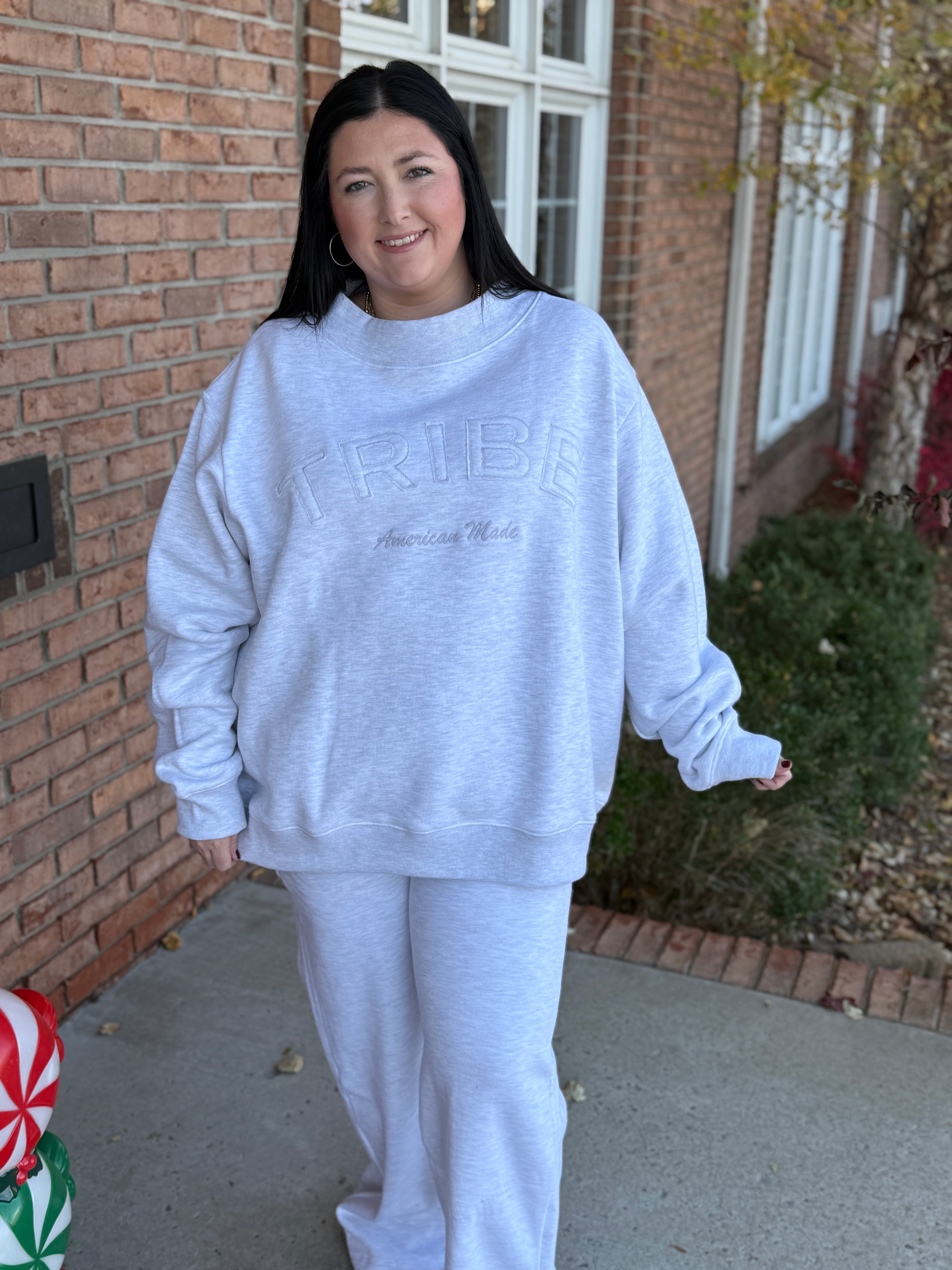 Tribe Kelley Legacy Mock Neck-140 Sweaters, Cardigans & Sweatshirts-Simply Stylish Boutique-Simply Stylish Boutique | Women’s & Kid’s Fashion | Paducah, KY